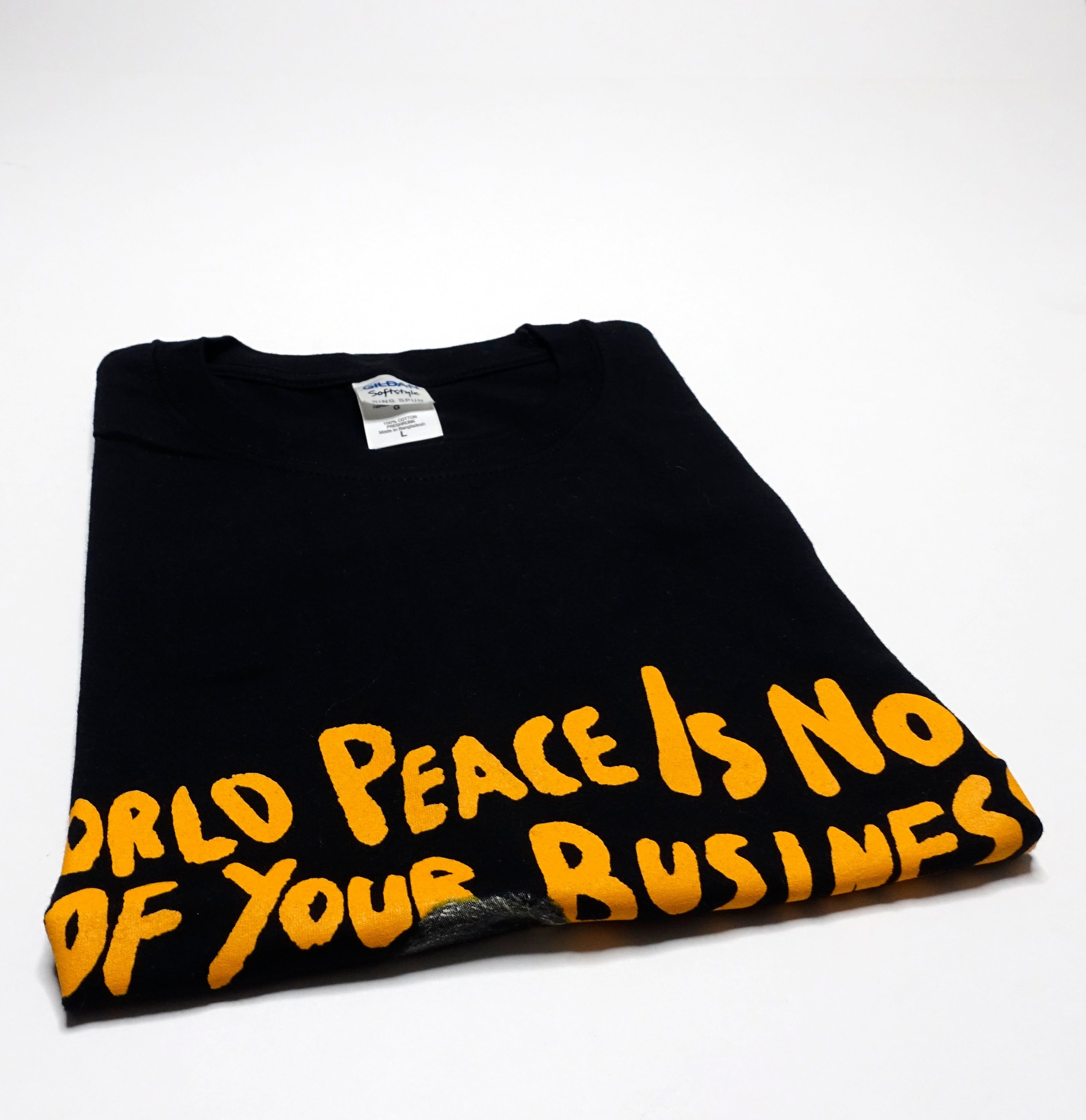 Morrissey - World Peace Is None Of Your Business 2014 Tour Shirt Size Large