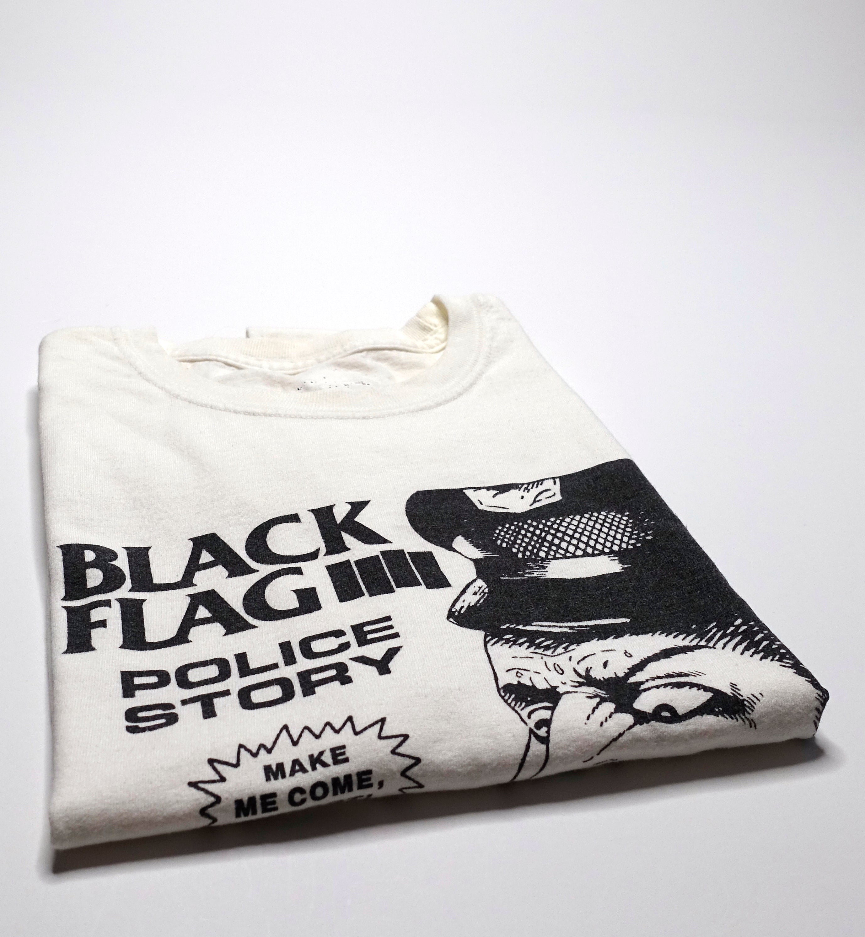 Black Flag - Police Story 00's SST Mailorder Shirt Size Large