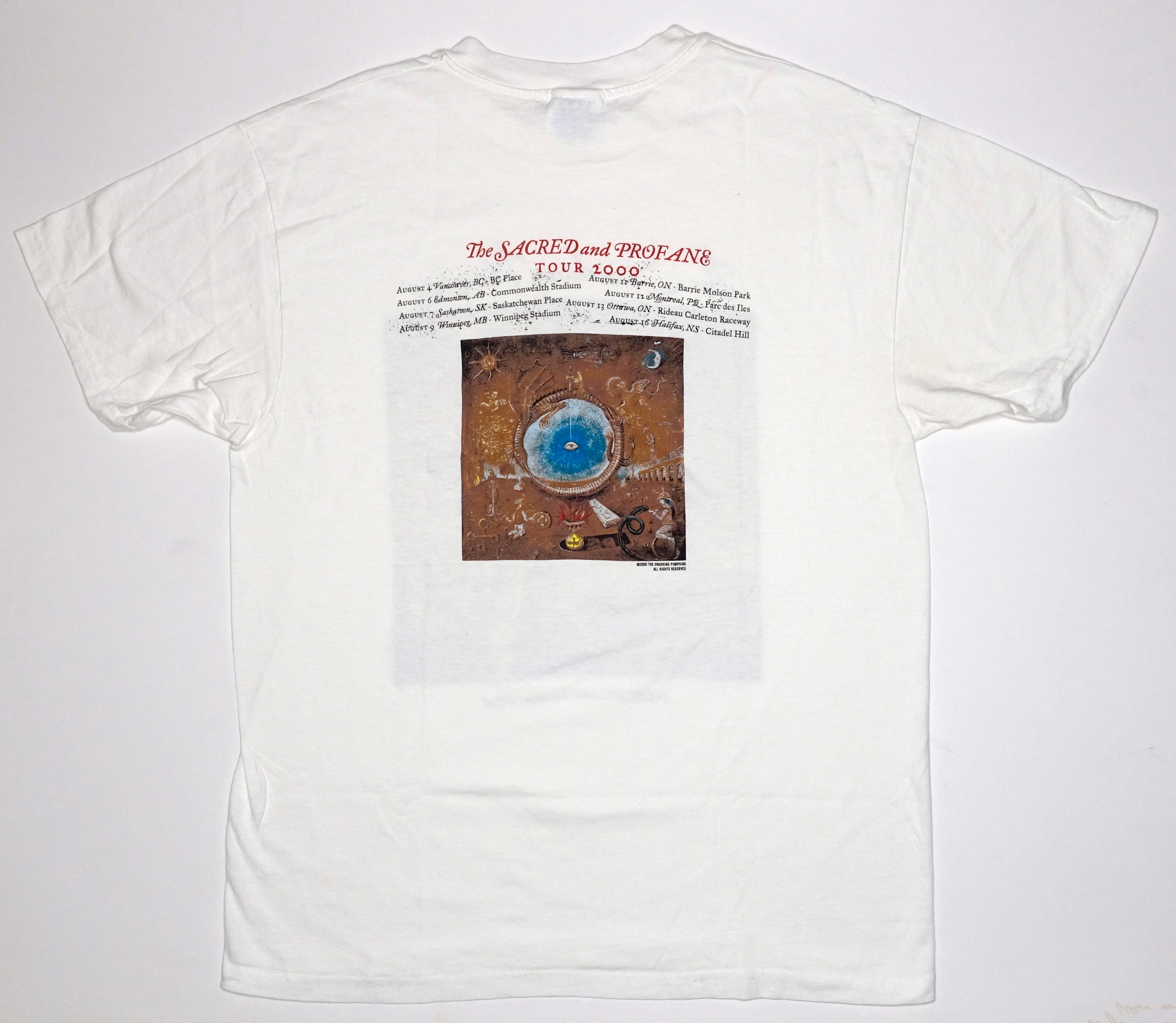 Smashing Pumpkins - Machina Sacred And Profane 2000 Canadian Tour Shirt Size Large