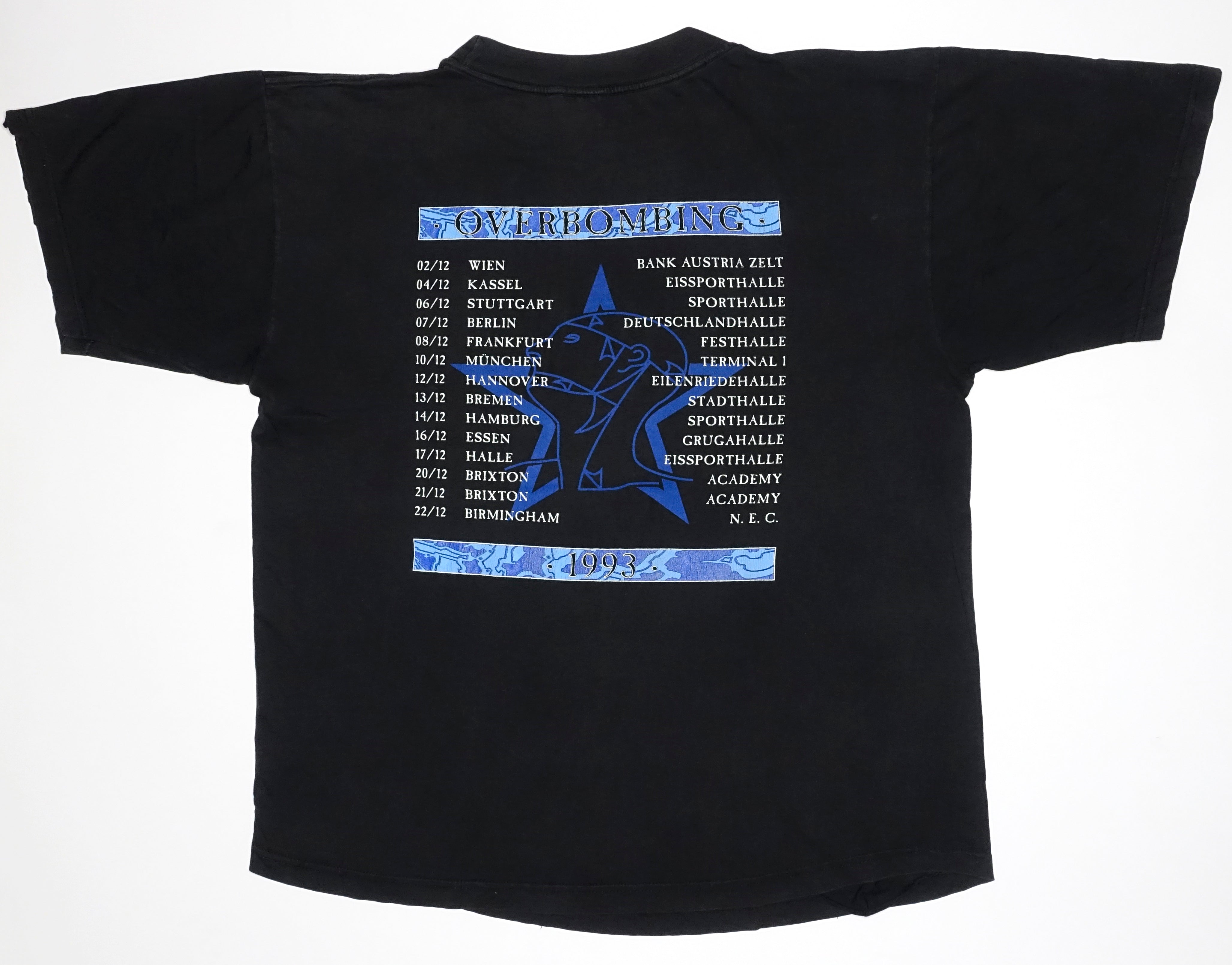 Sister Of Mercy - Overbombing 1993 EU Tour Shirt Size XL