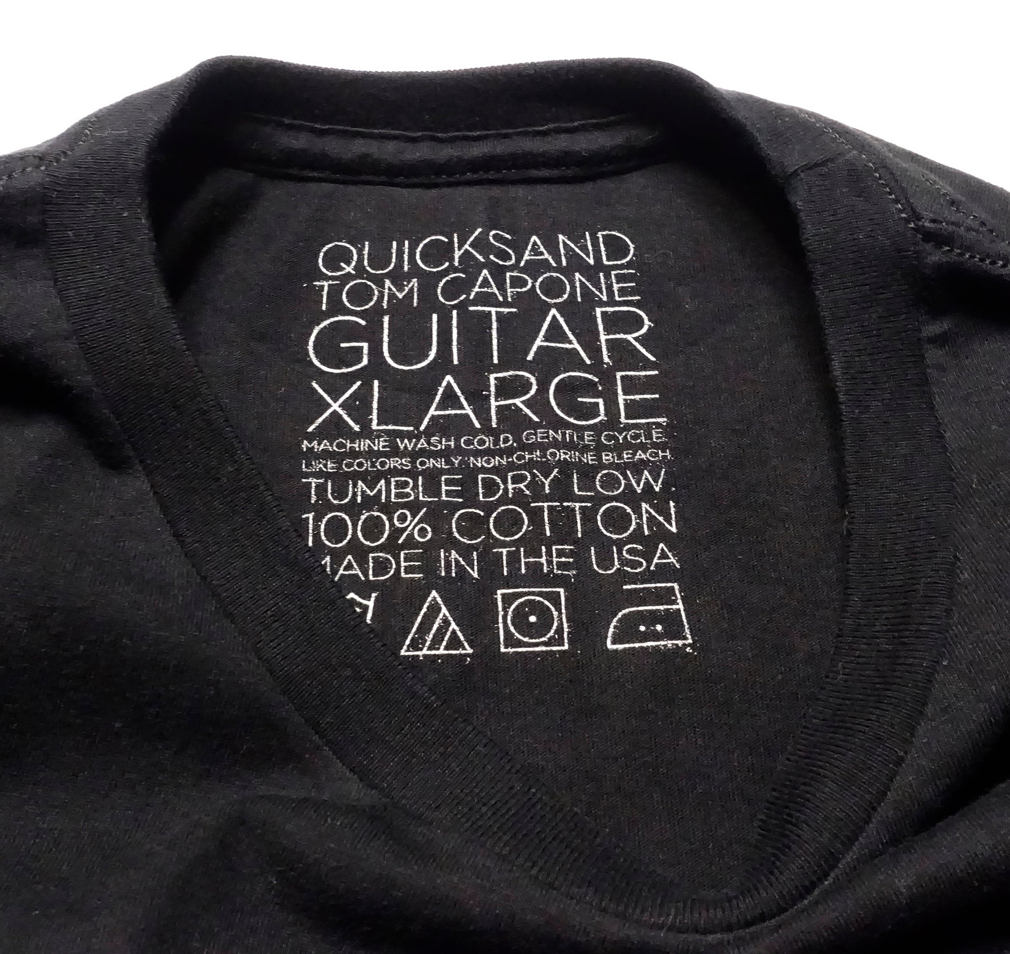 Quicksand ‎–  Tom Capone Guitar 2012 Tour Shirt Size XL