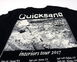 Quicksand ‎–  Interiors Pocket 2017 Tour Shirt Size Large