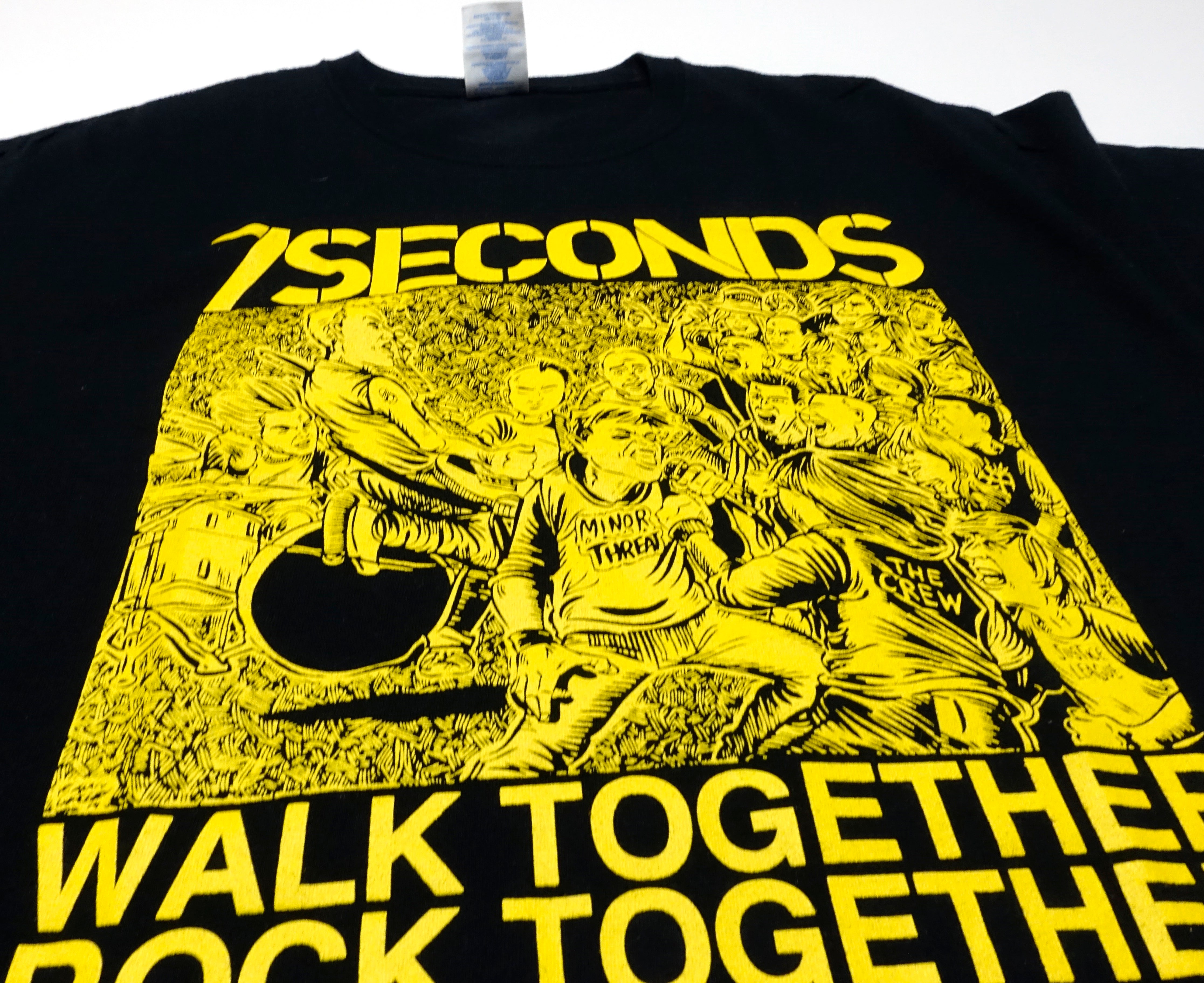 7 Seconds  ‎–  Walk Together Rock Together Brian Walsby 00's Redux Shirt Size Large