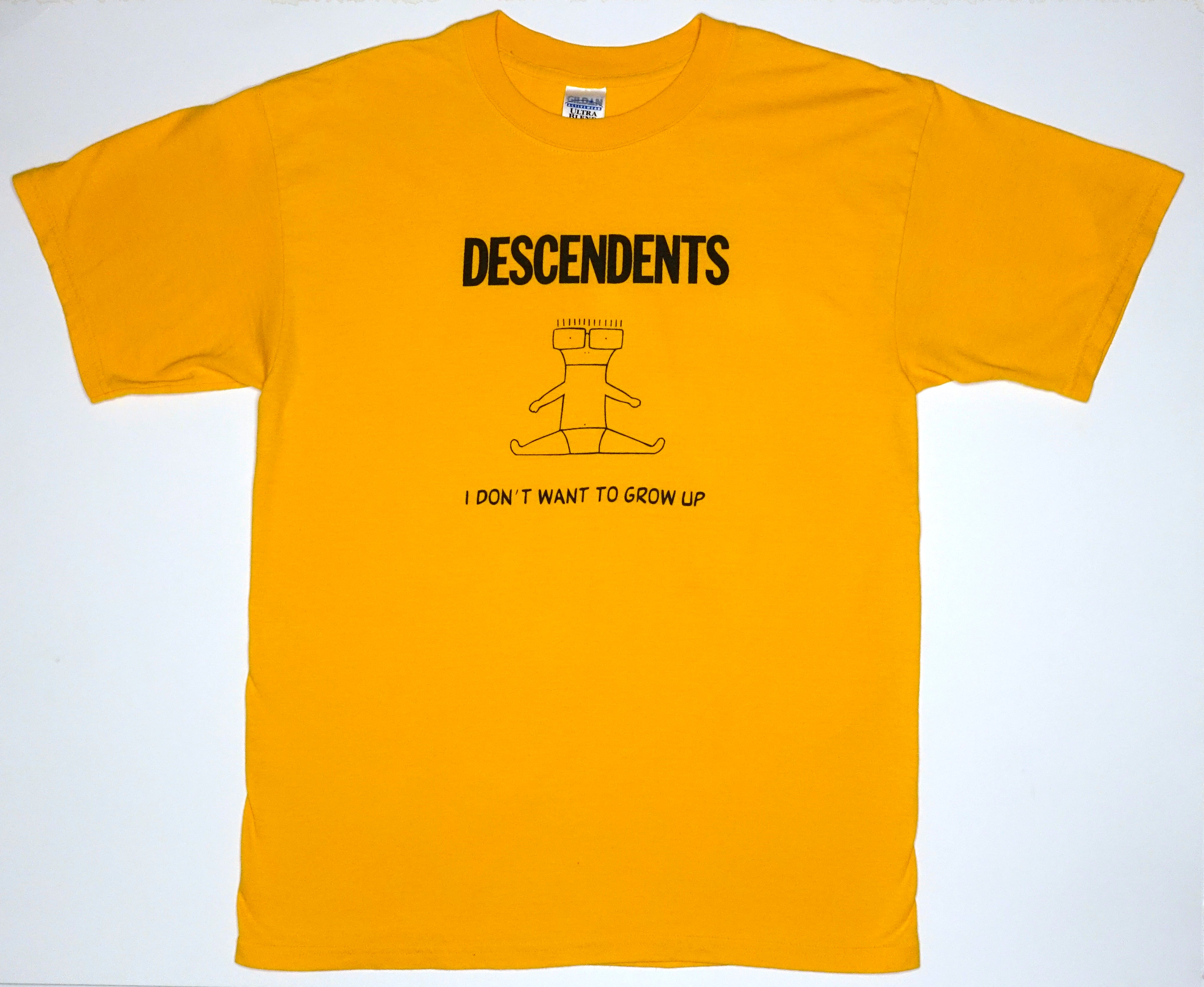 Descendents - I Don't Want To Grow Up Gold Tour Shirt Size Large