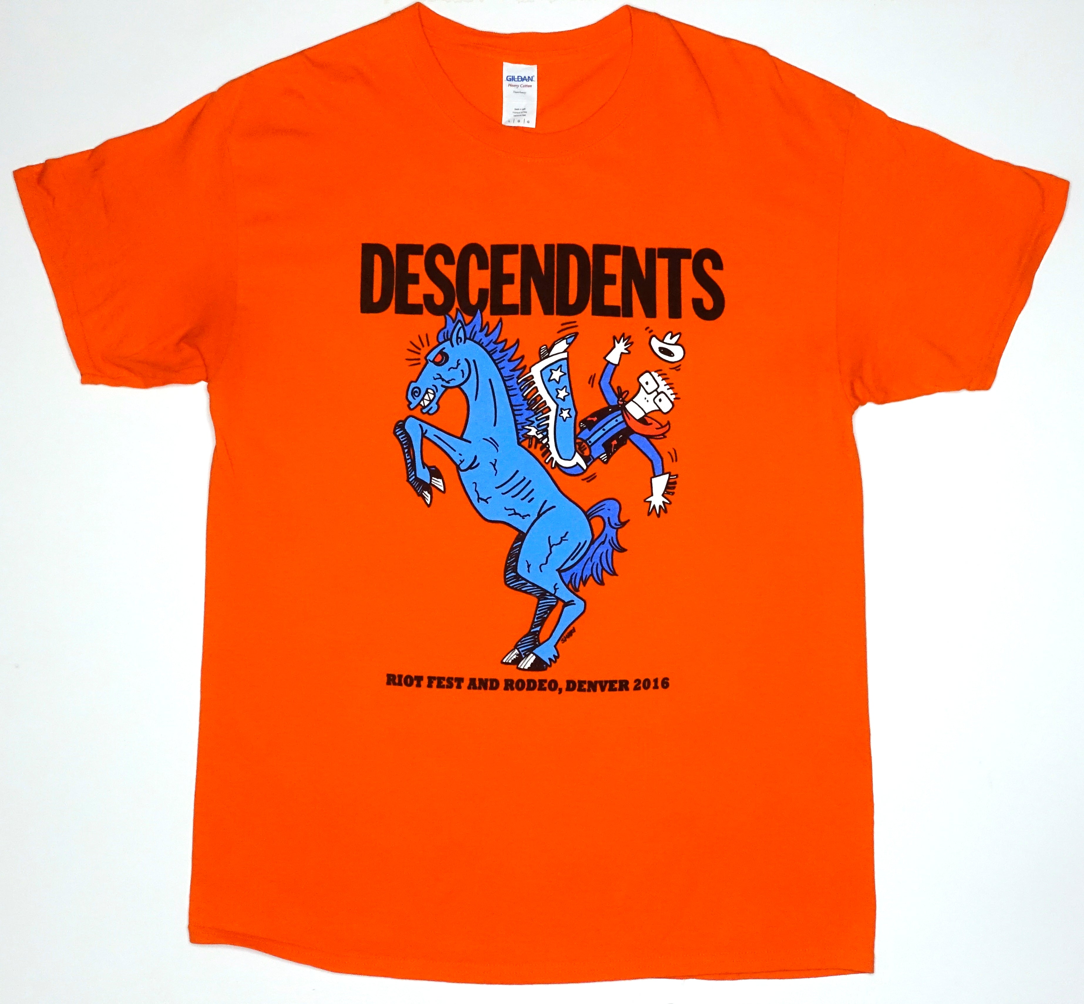 Descendents - Denver Riot Fest and Rodeo 2016 Tour Shirt Size Large