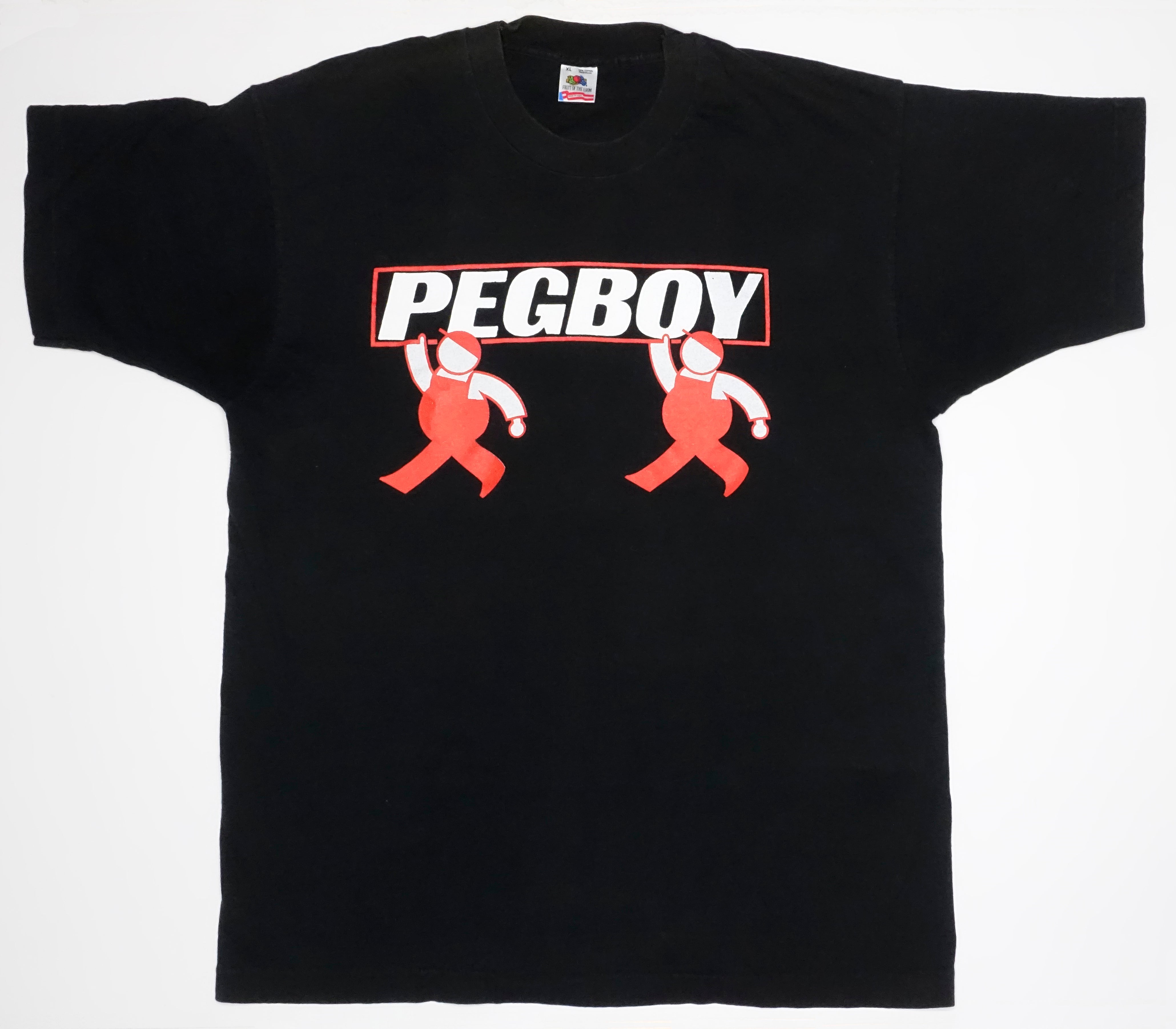 Pegboy - Strong Reaction 1991 US Tour Shirt Size XL (BlacK)