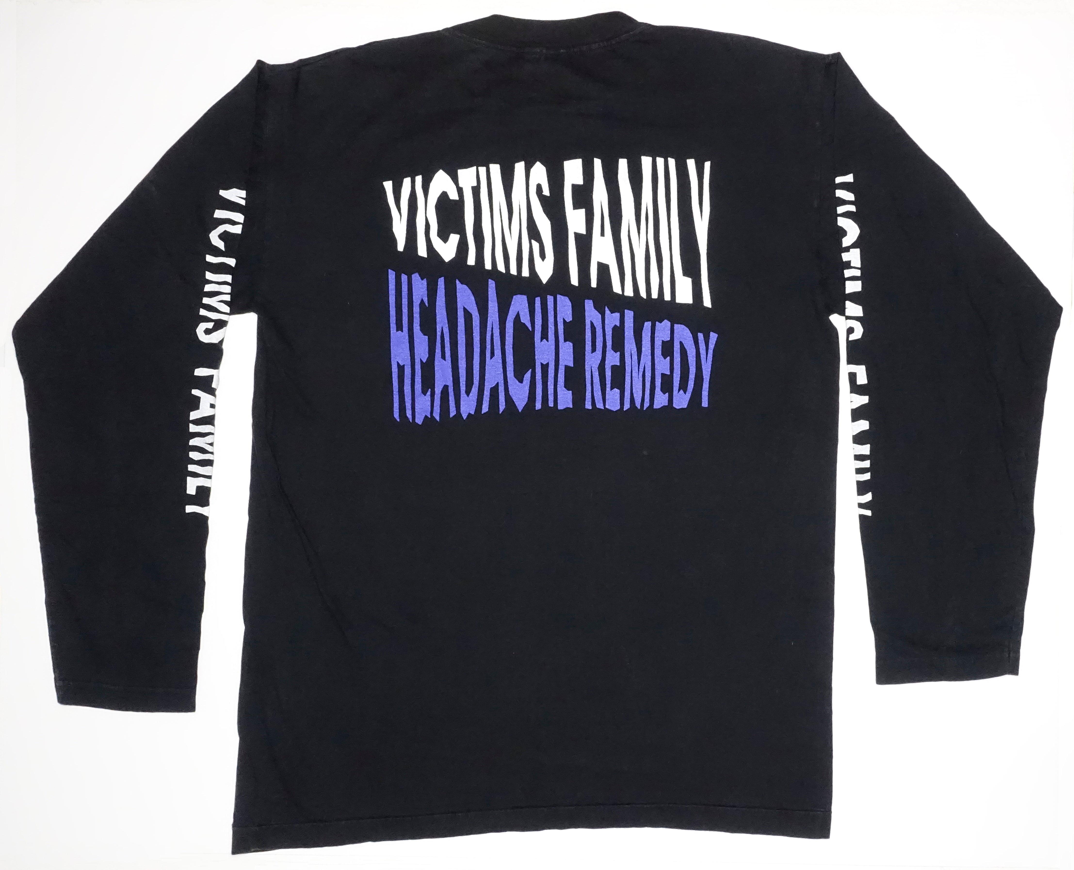 Victims Family - Headache Remedy Long Sleeve 1994 US Tour Shirt Size XL