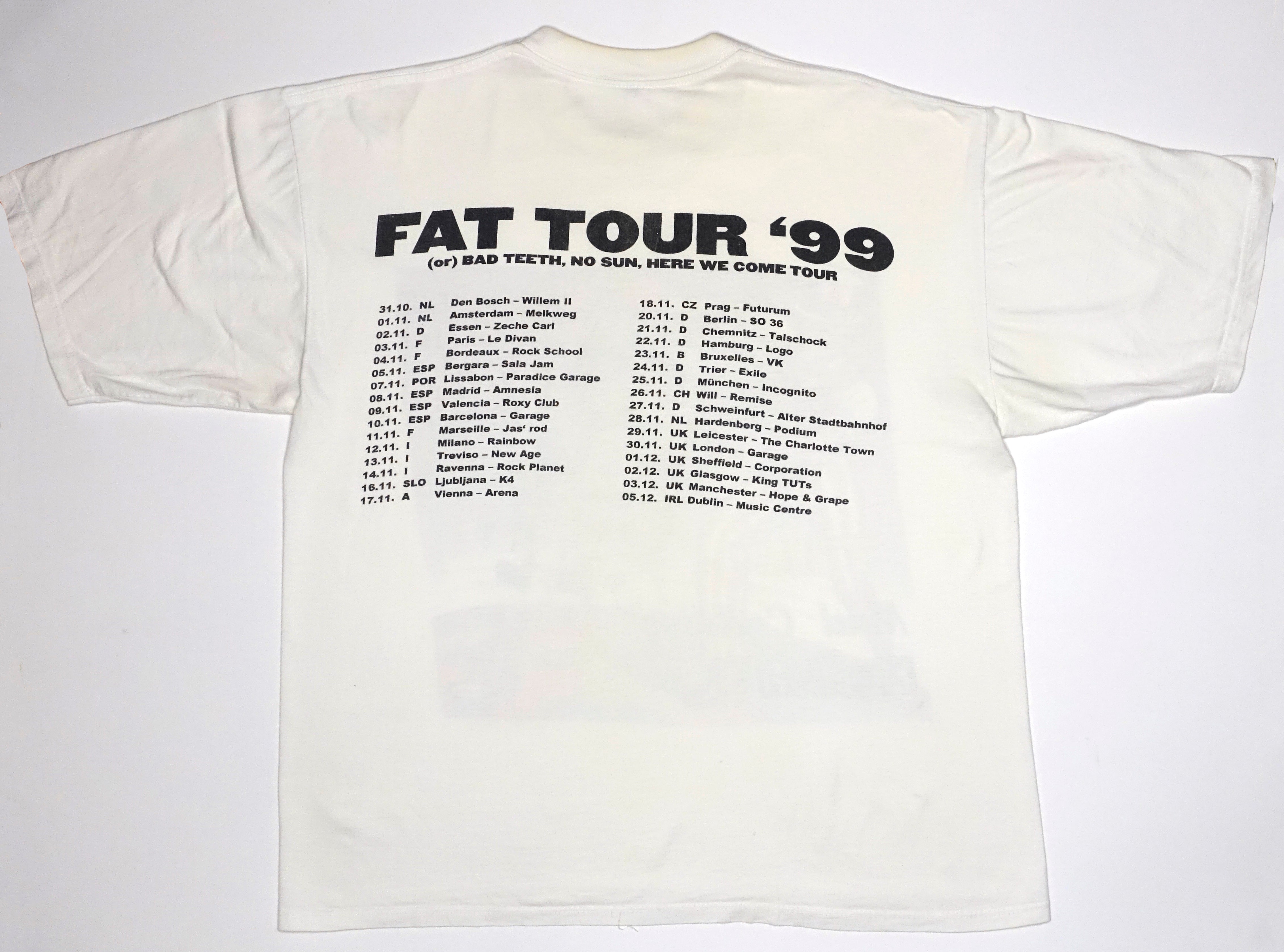Fat Wreck Chrords - Fat Tour 1999 Shirt Size XL No Use For A Name Snuff Tilt