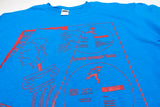 Parquet Courts - Wide Awake! 2018 Tour Shirt Size Large (Blue)