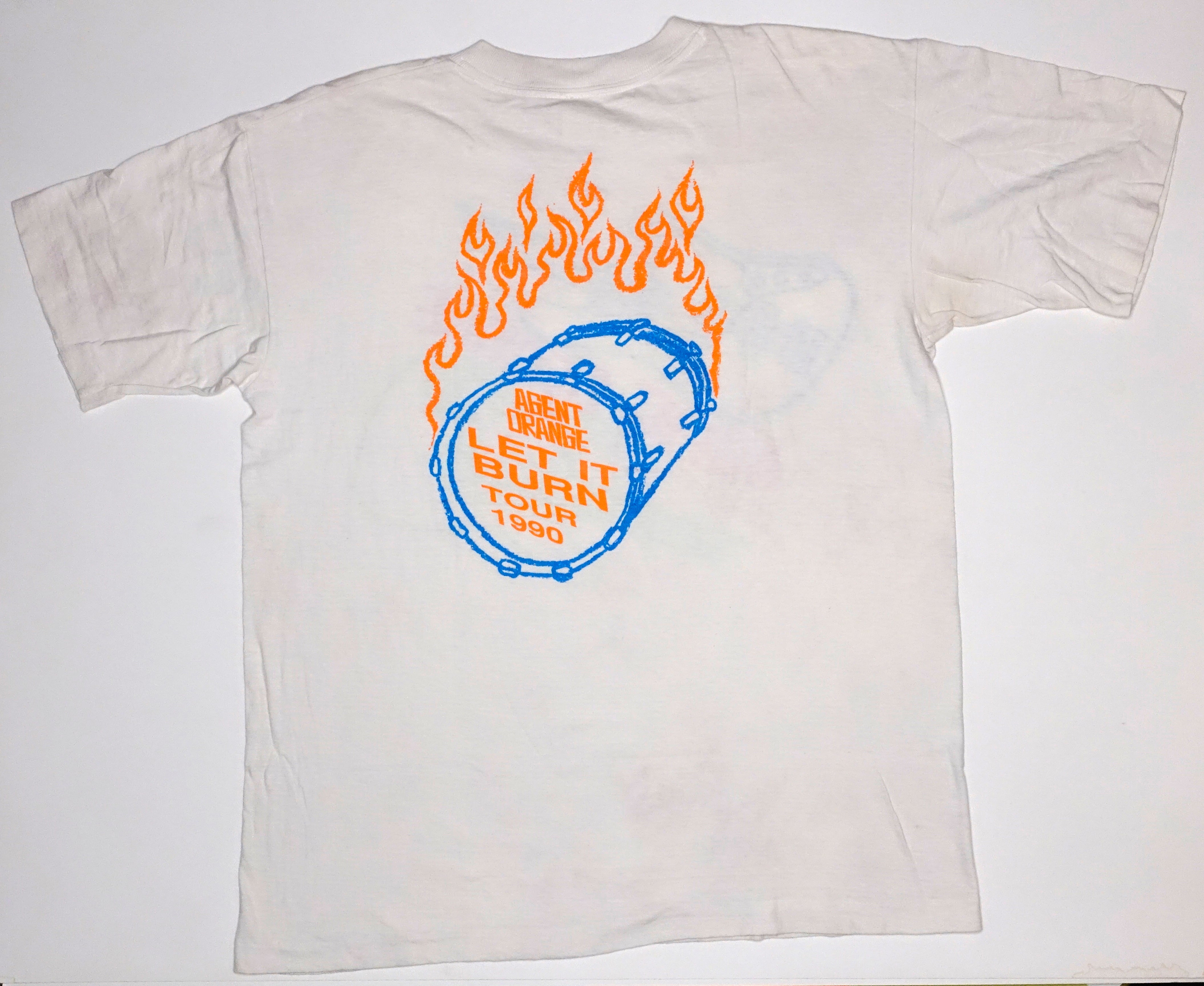 Agent Orange - Let It Burn 1990 Tour Shirt Size XL