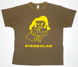 Stereolab – Cliff 90's Tour Shirt Size XL (Brown/Yellow)