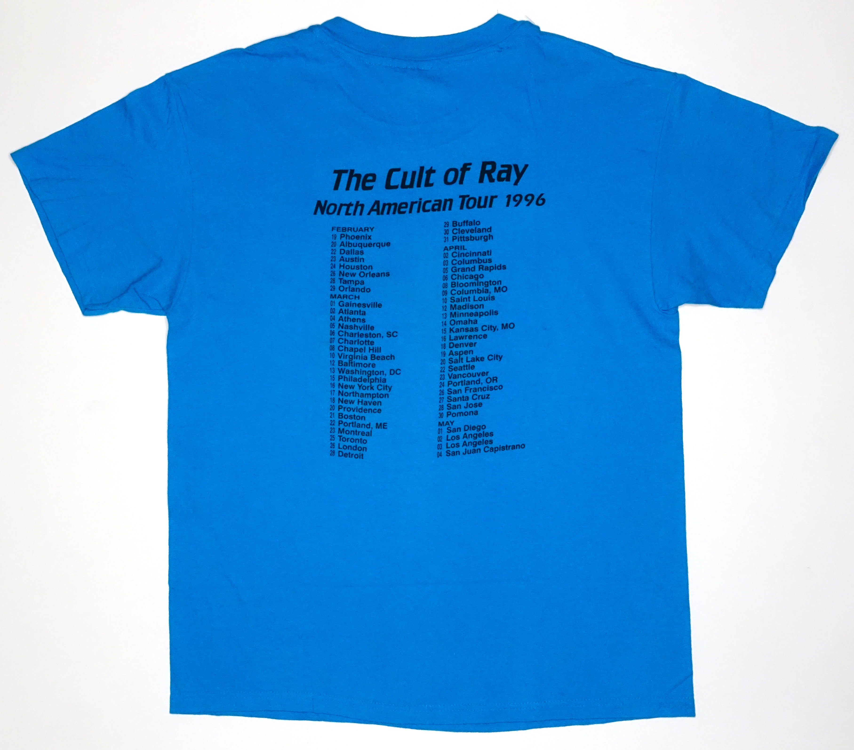 Frank Black - the Cult Of Ray 1996 Tour Shirt Size Large