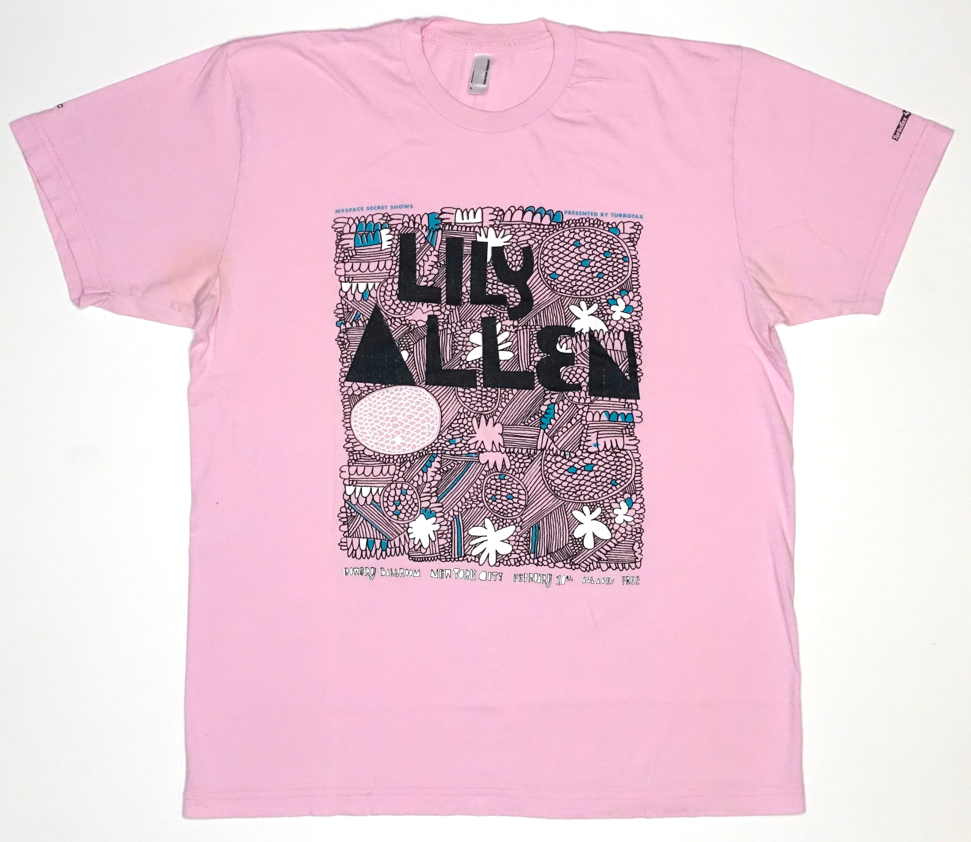 Lily Allen - MySpace Secret Show 2009 Promo Only Shirt Size Large