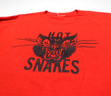Hot Snakes - Fireworks Black Cat Tour Shirt Size Large