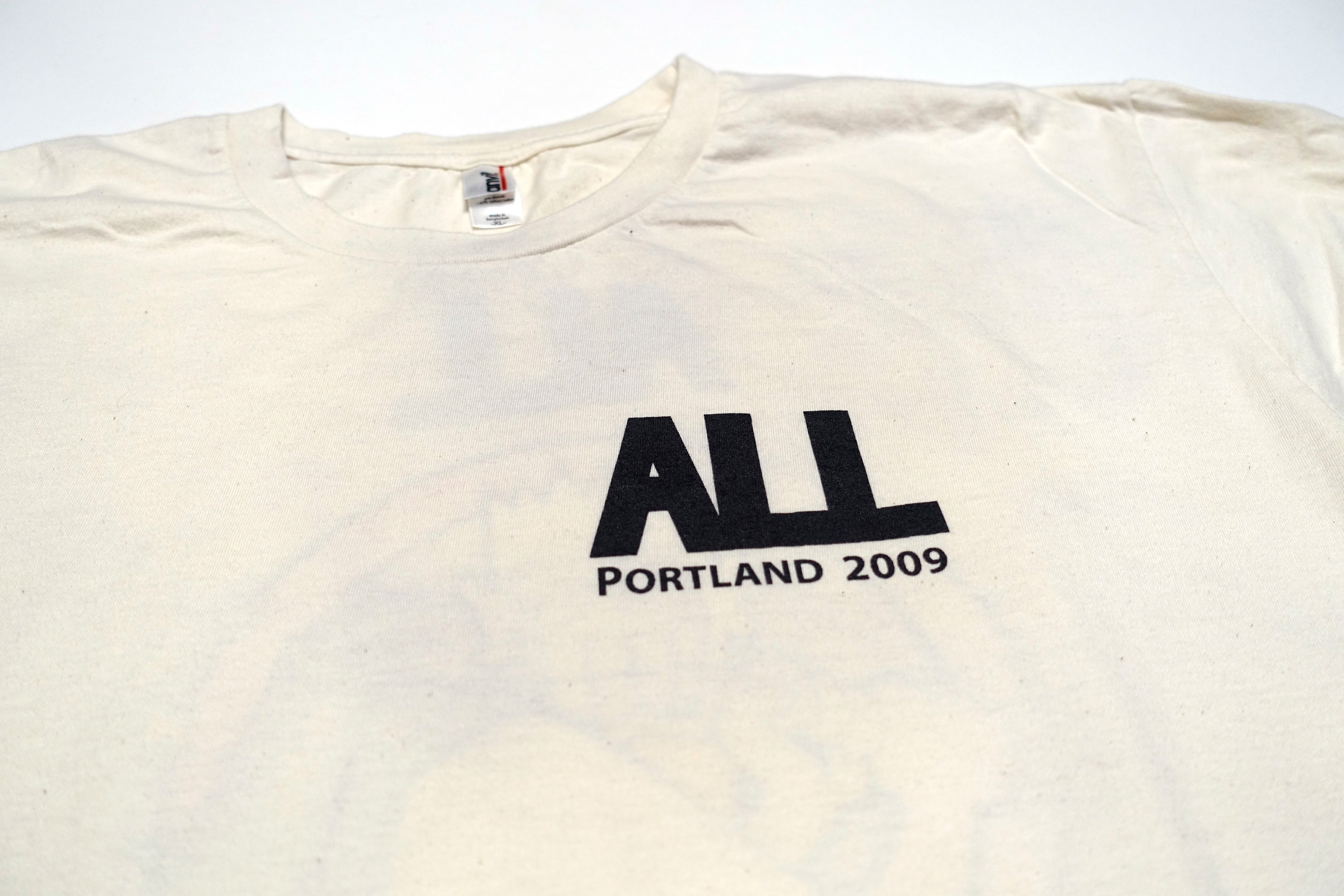 ALL - Portland Batroy 2009 Tour Shirt Size XL
