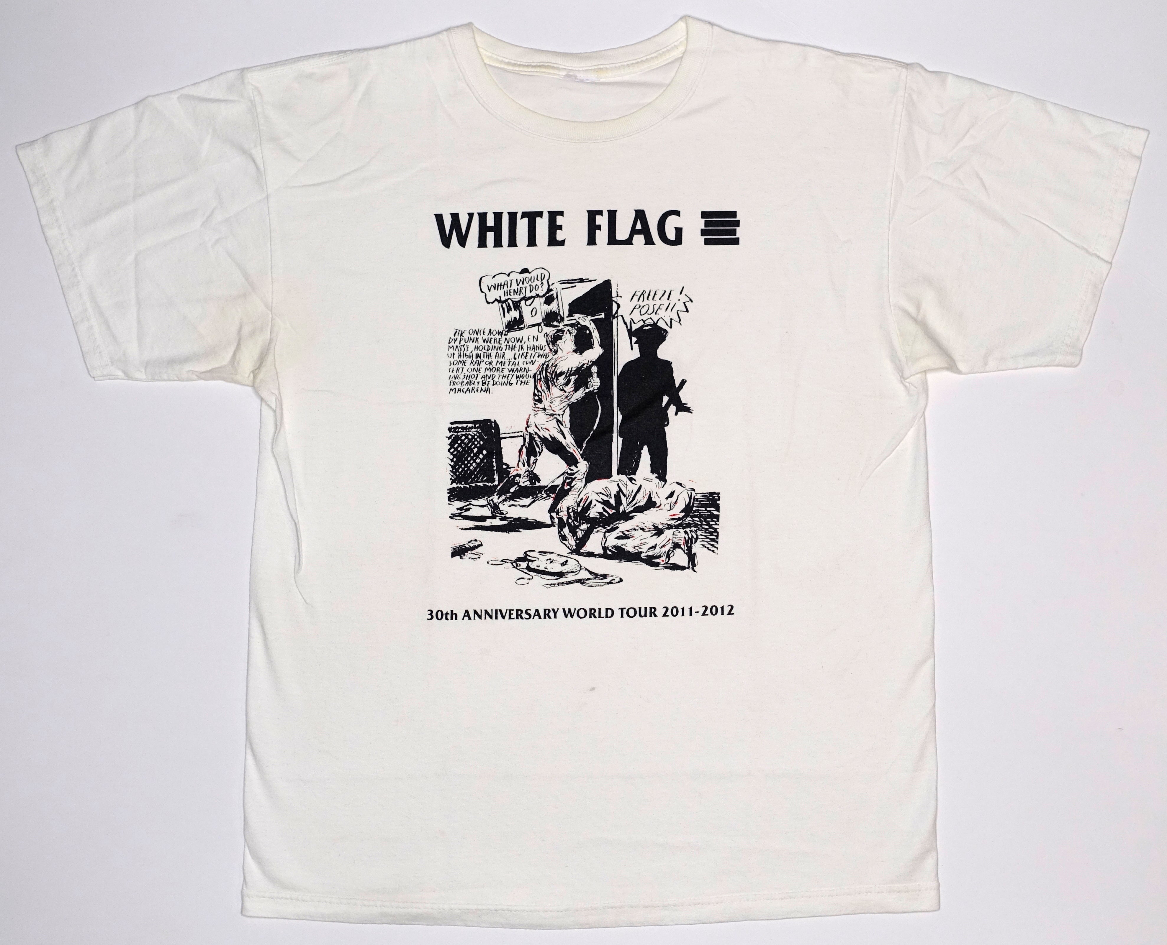 White Flag – 30th Anniversary World Tour 2011-12 Shirt Size Large