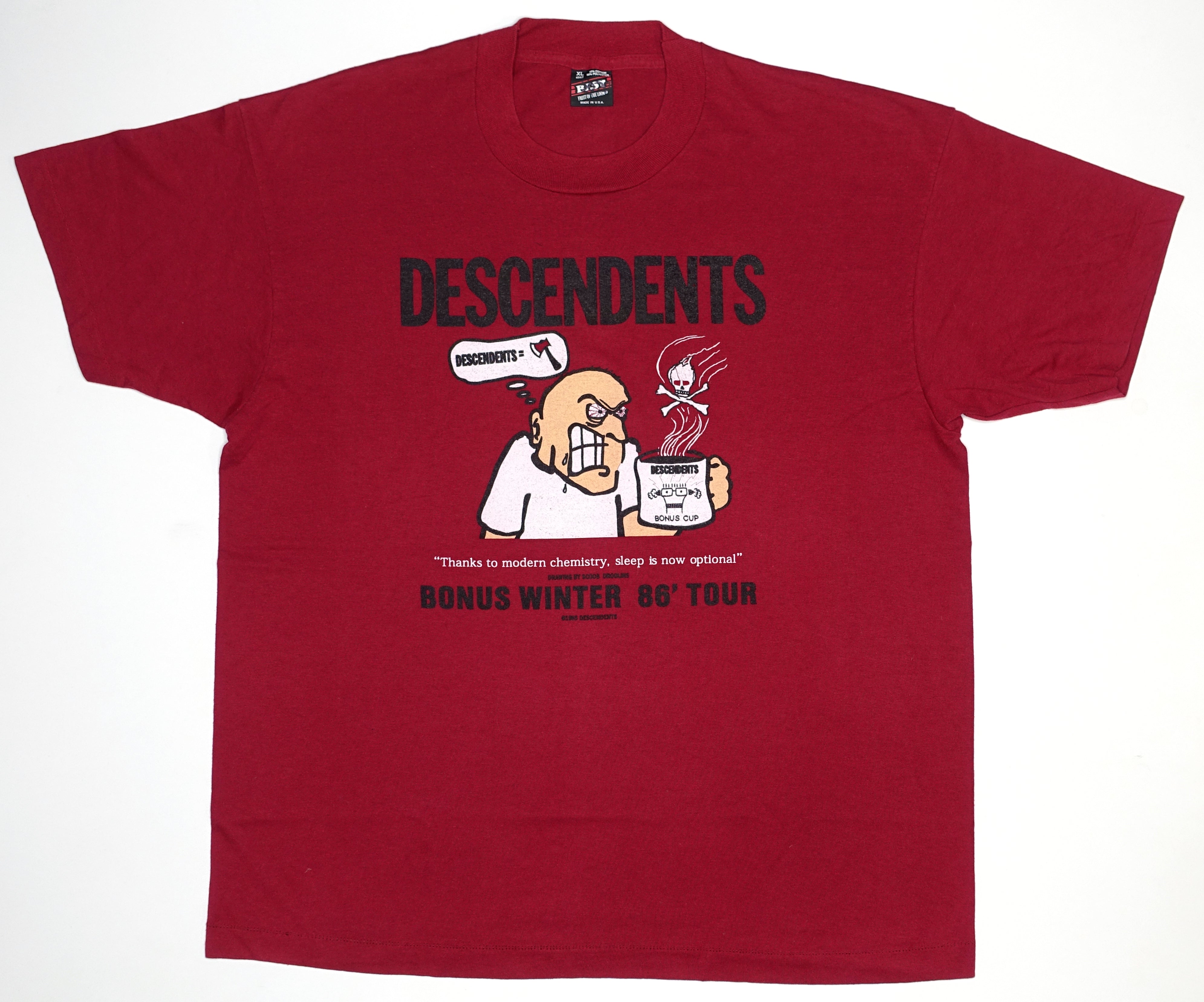 Descendents - Bonus Cup Bootleg Tour Shirt Size XL