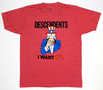 Descendents - I Want ALL Red Shirt Size Large
