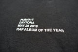 Pusha-T - Daytona 2018 Rap Album Of The Year Embroidered Shirt Size Large