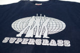 Supergrass - Silver Logo 90's Tour Shirt Size Large