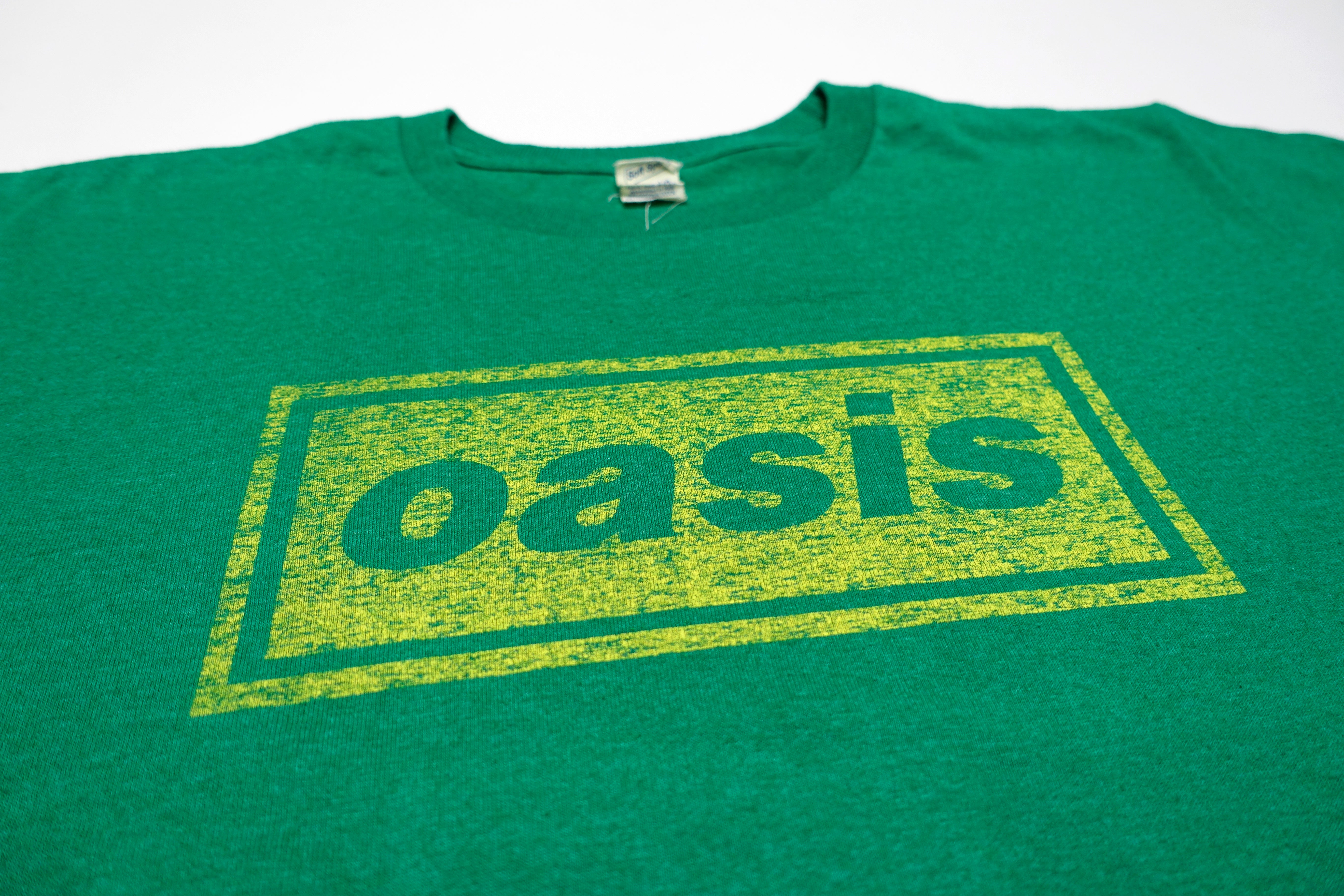 Oasis - Box Logo (Distressed) Tour Shirt Size Large