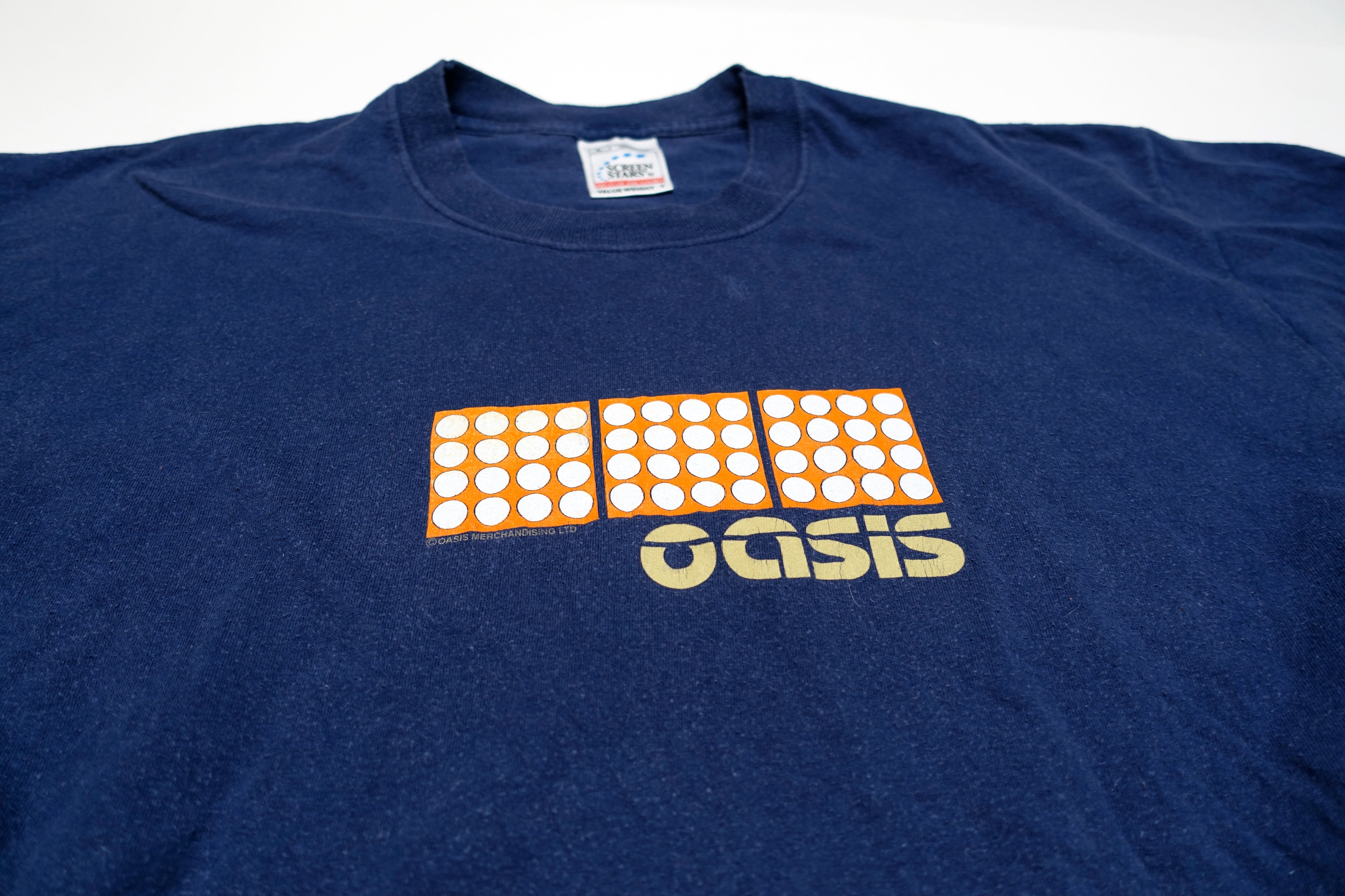 Oasis - Blocks / Standing On The Shoulders Of Giants 2000 Tour Shirt Size Large