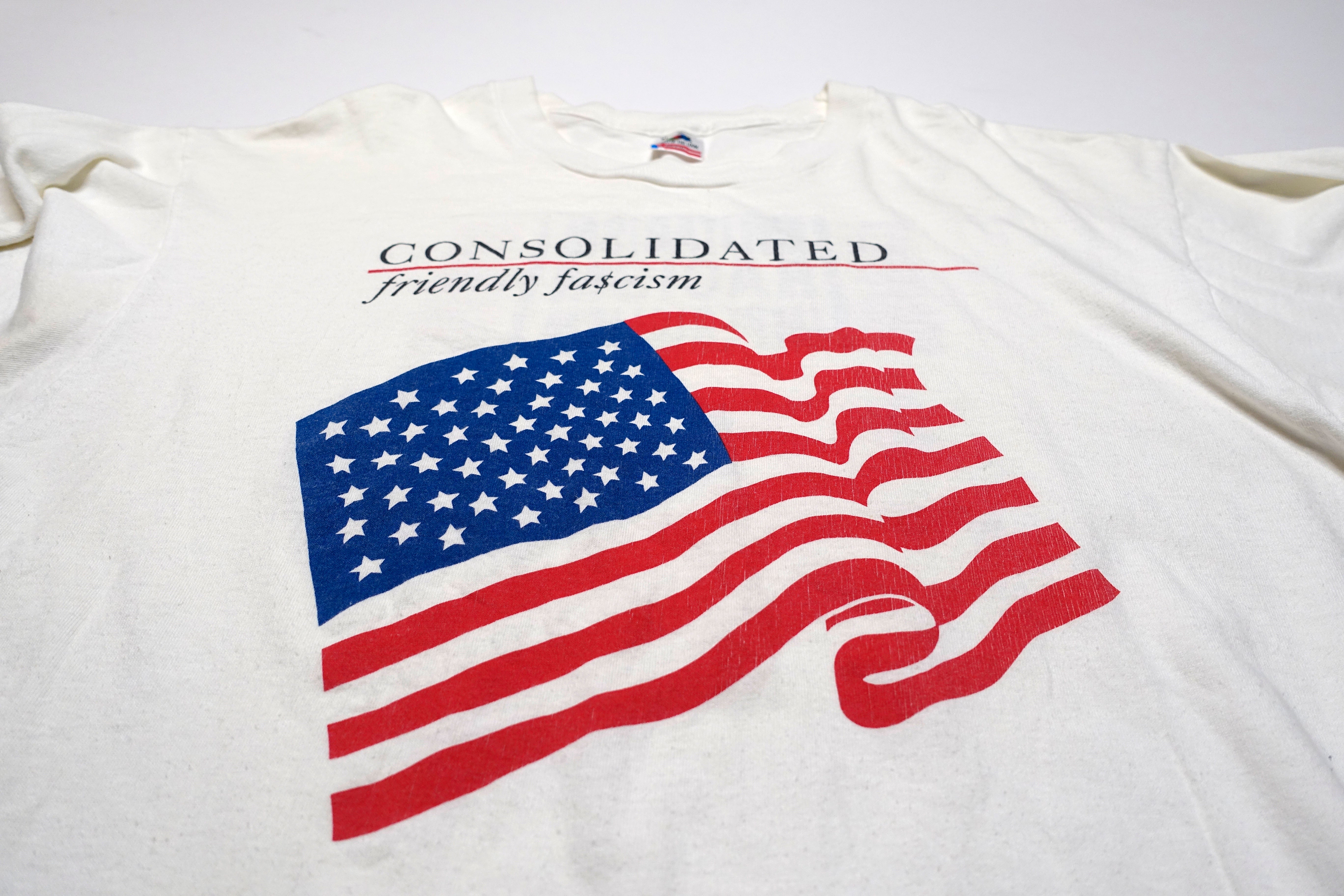 Consolidated ‎– Friendly Fa$cism 1991 Tour Shirt Size XL
