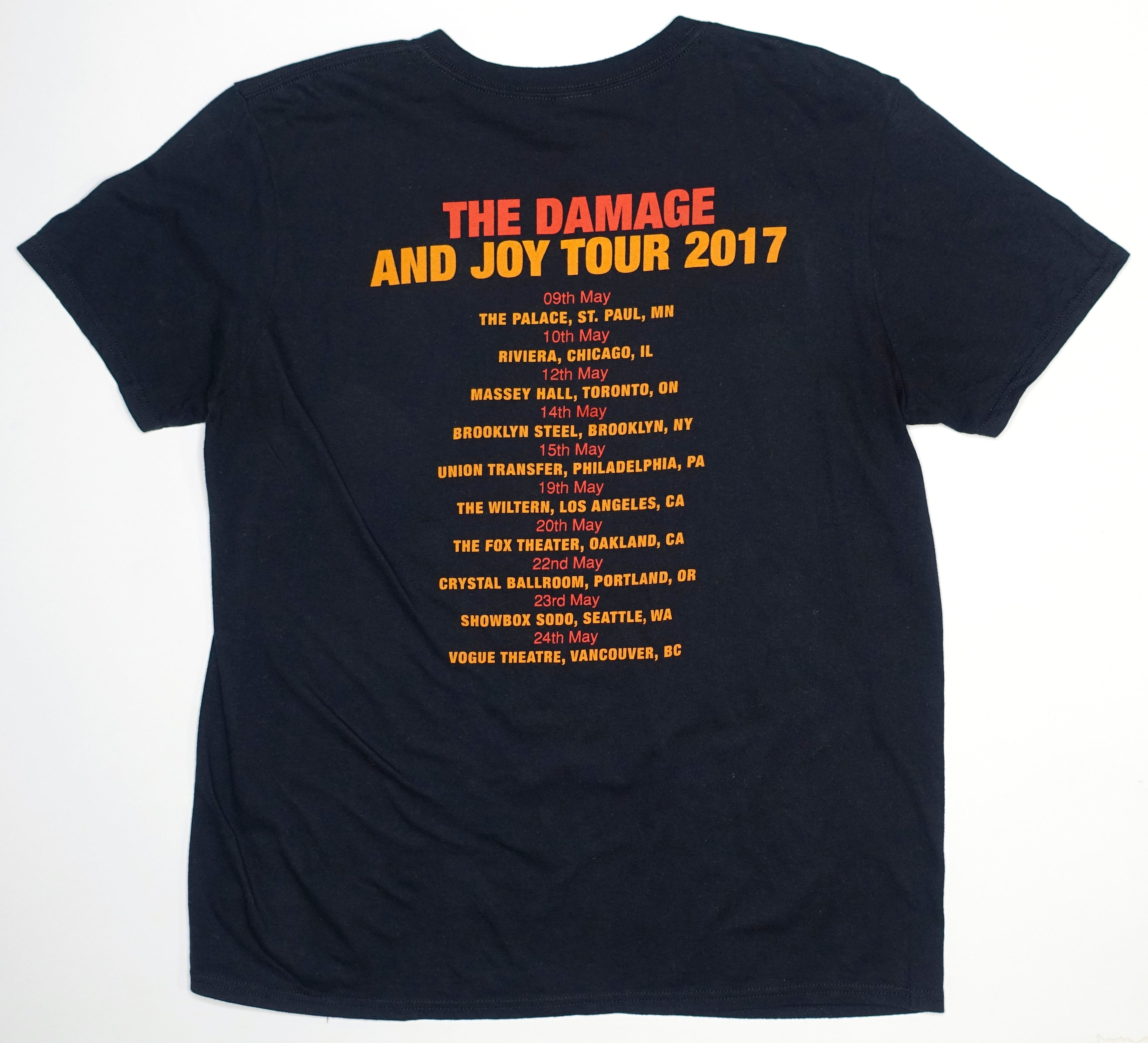 Jesus And Mary Chain - Damaged And Joy 2017 US Tour Shirt Size Large