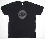 Warp Records - Black On Black Circle Logo Shirt Size Large