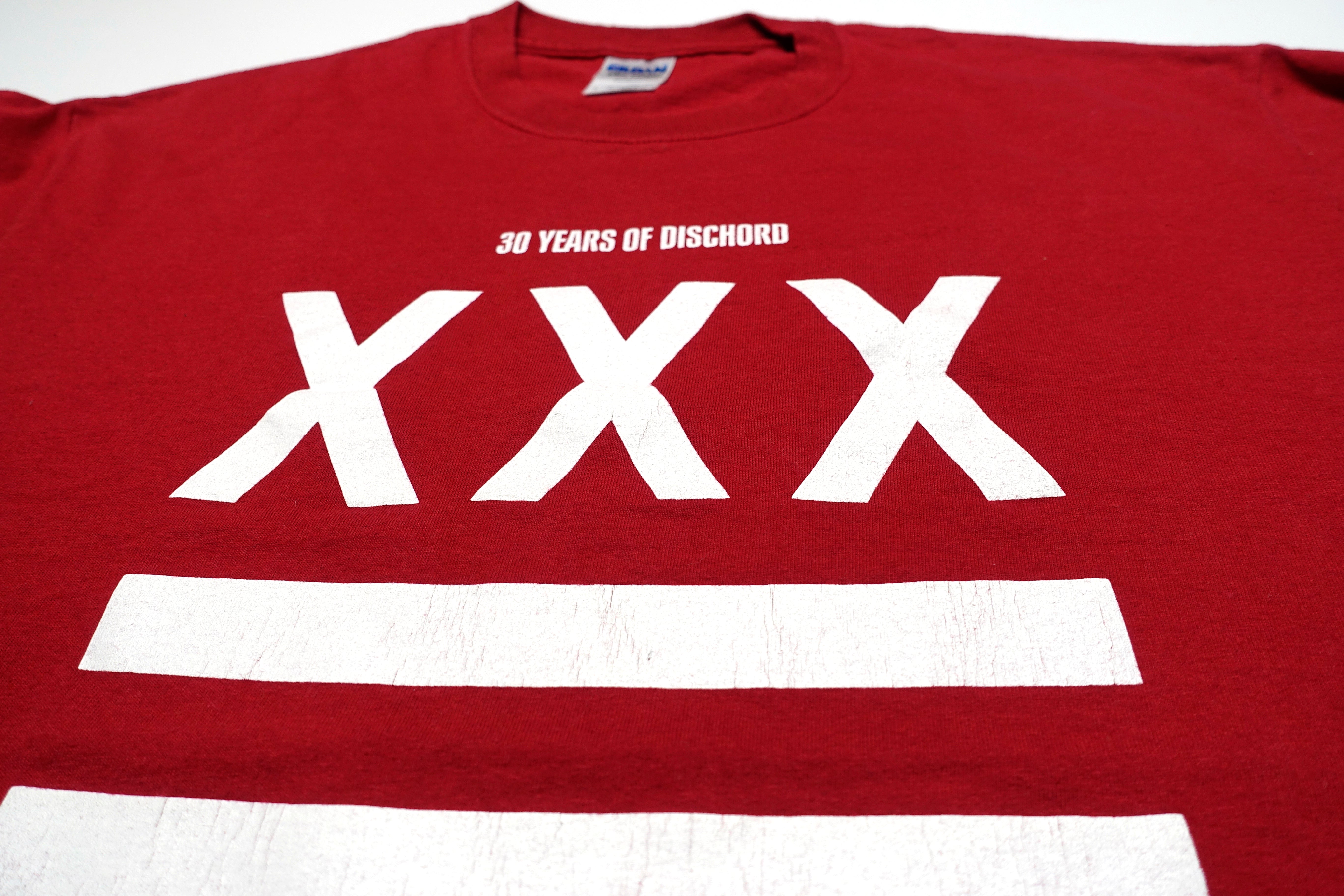Dischord Records - 30th Anniversary / XXX Logo Shirt Size Large