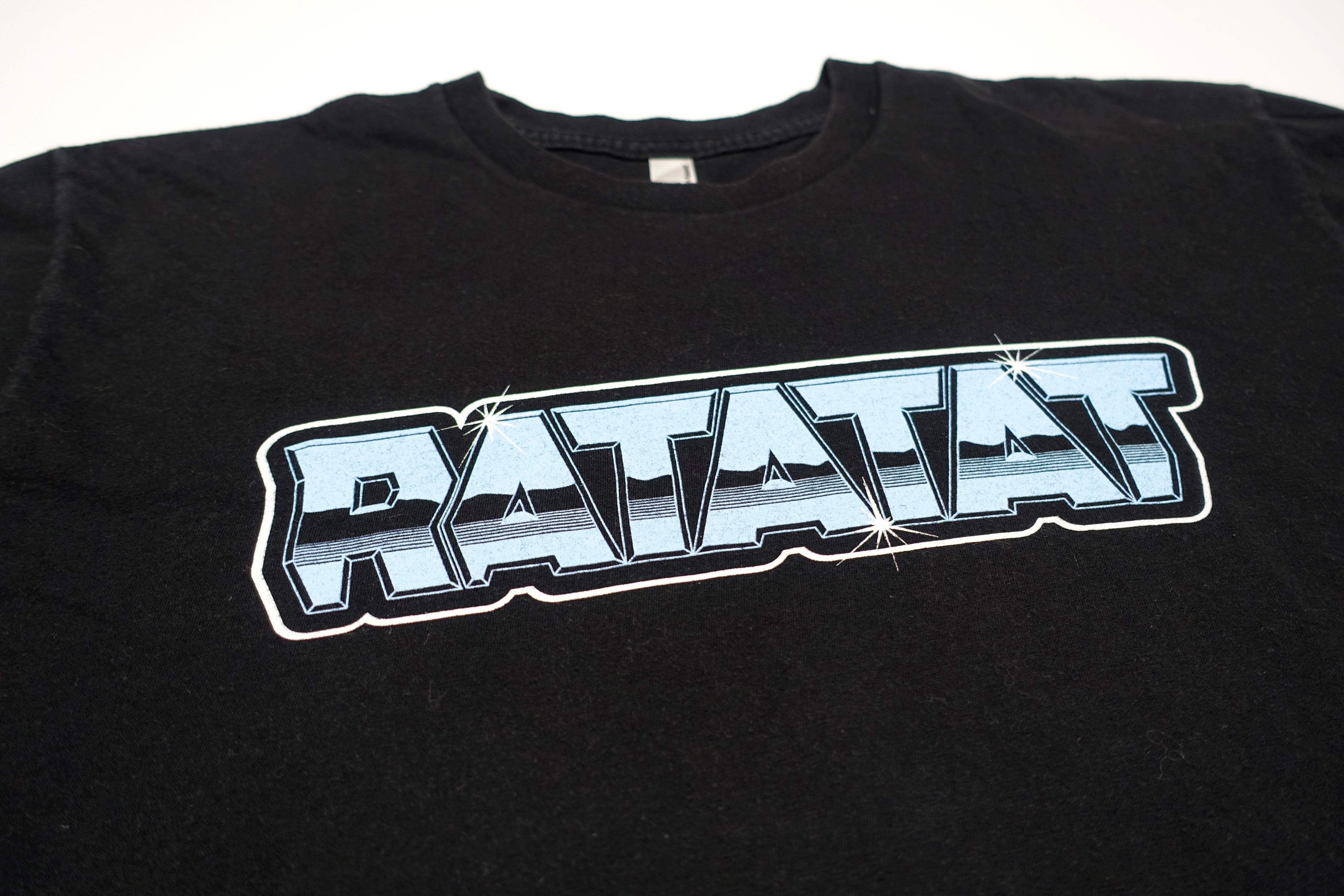 Ratatat ‎– LP3 Chrome Logo 2009 US Tour Shirt Size Large (Black)