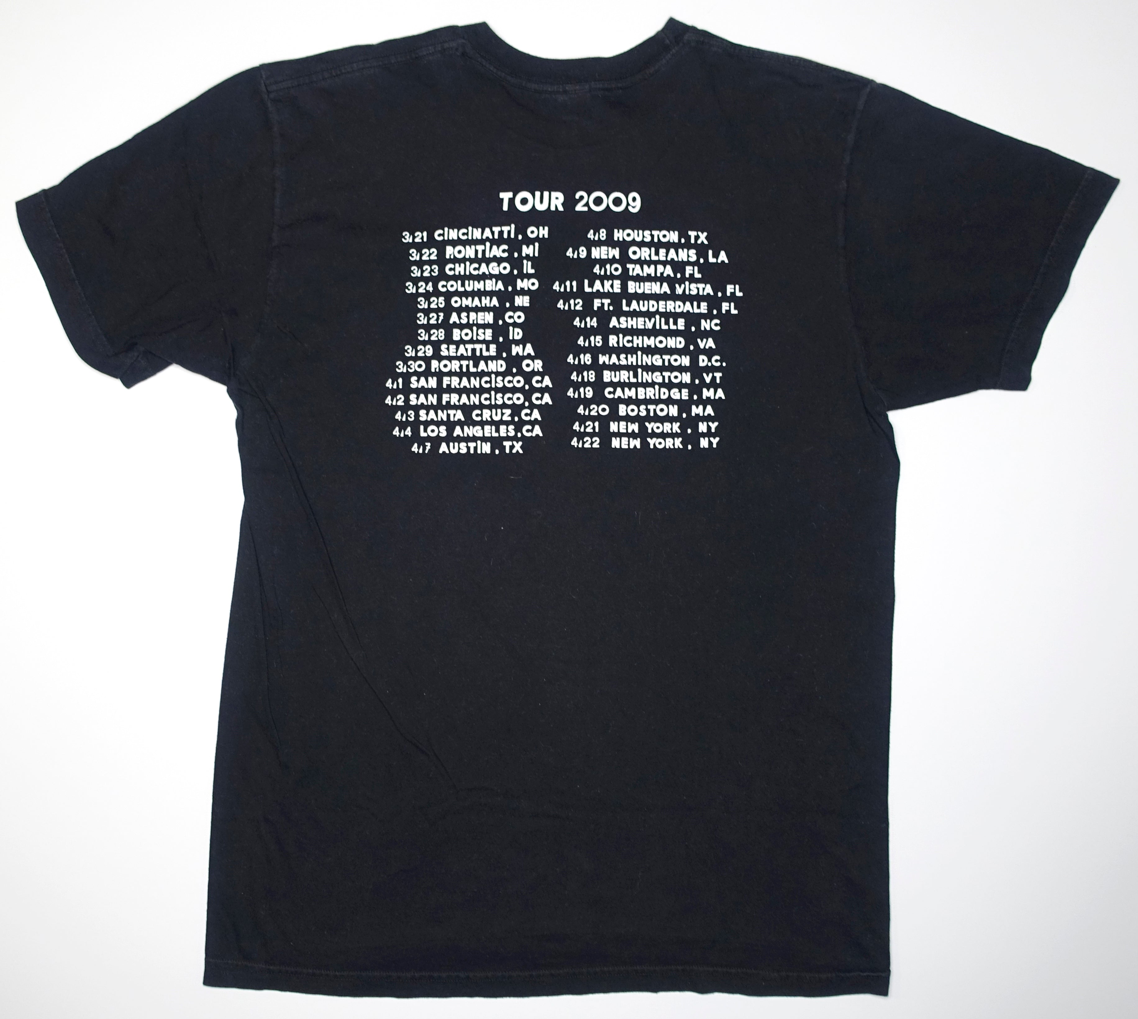 Ratatat ‎– LP3 Chrome Logo 2009 US Tour Shirt Size Large (Black)