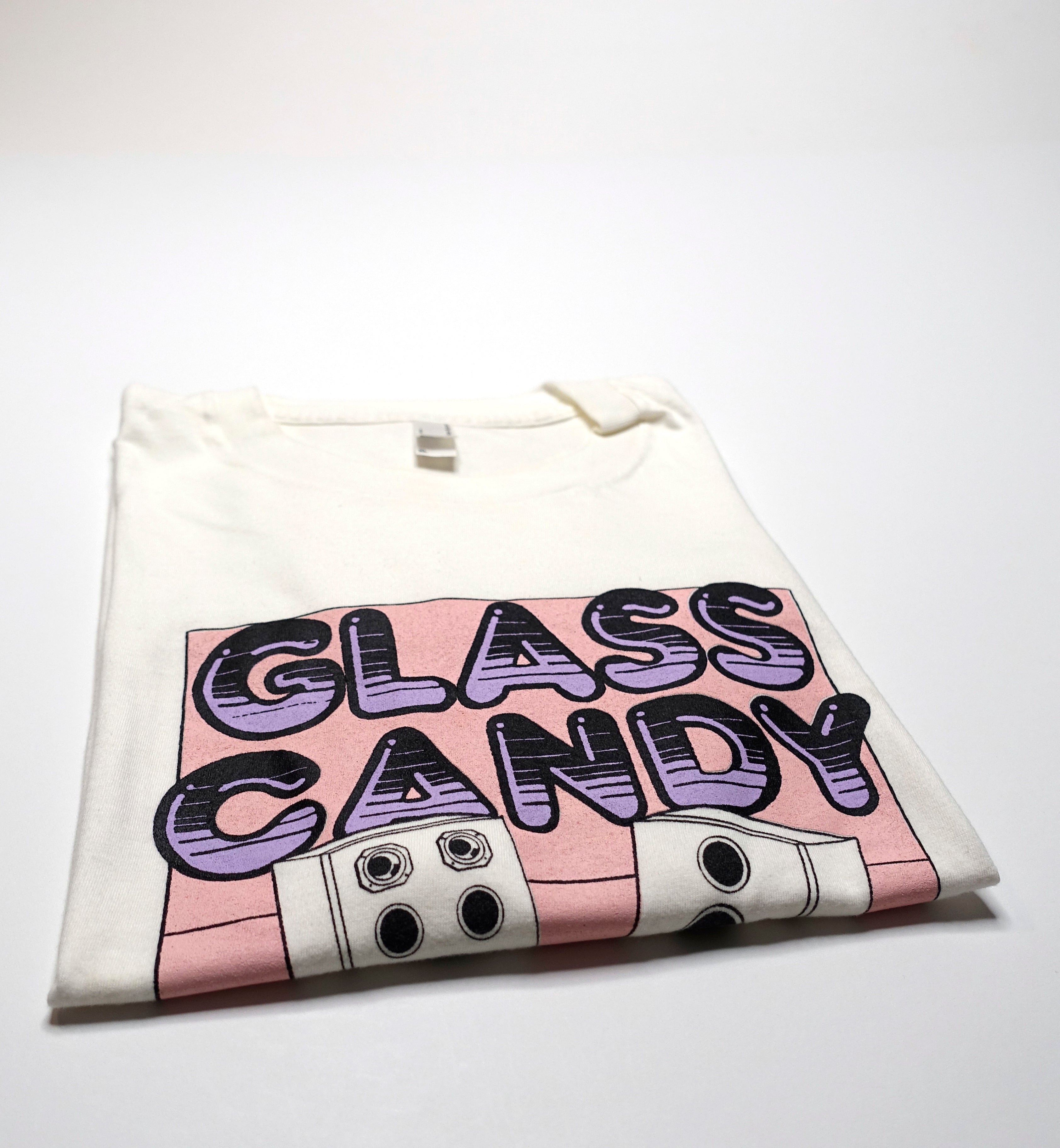 Glass Candy ‎– Pain Relief Is Fun / After Dark 2 2013 Tour Shirt Size XL / Large
