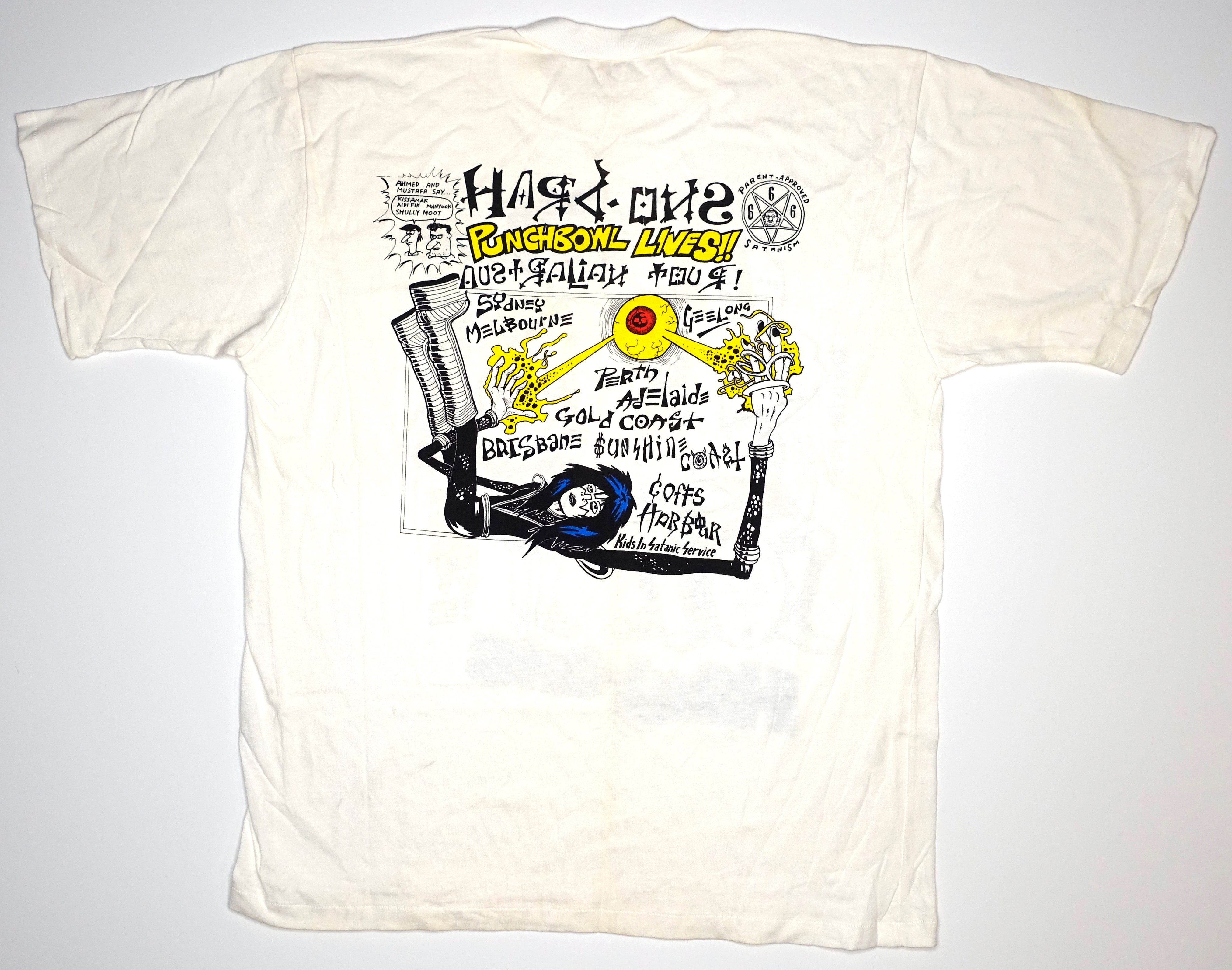 Hard-Ons - Punchbowl Lives Australian 90's Tour Shirt Size XL