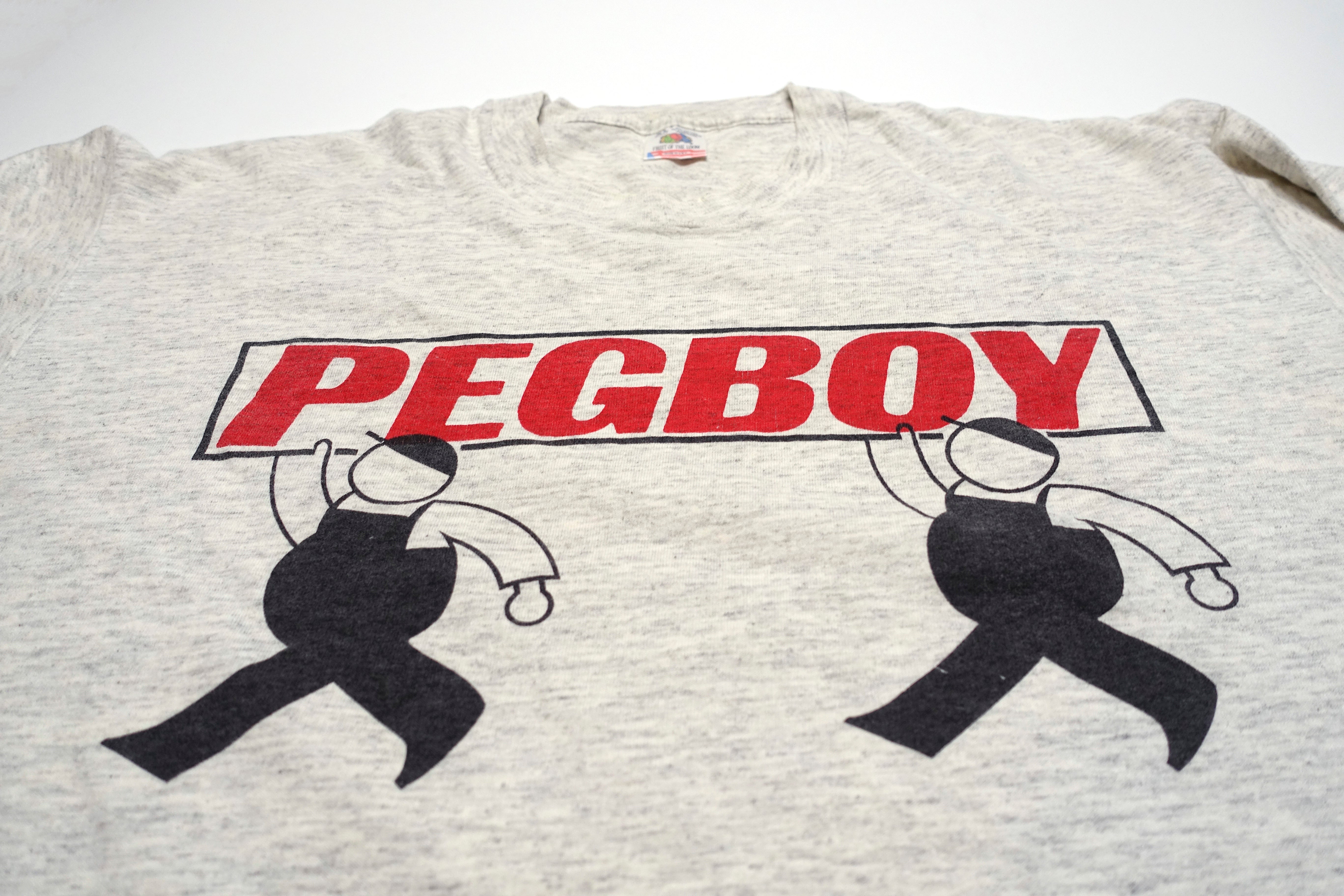 Pegboy - Strong Reaction 1991 US Tour Shirt Size XL (Grey)