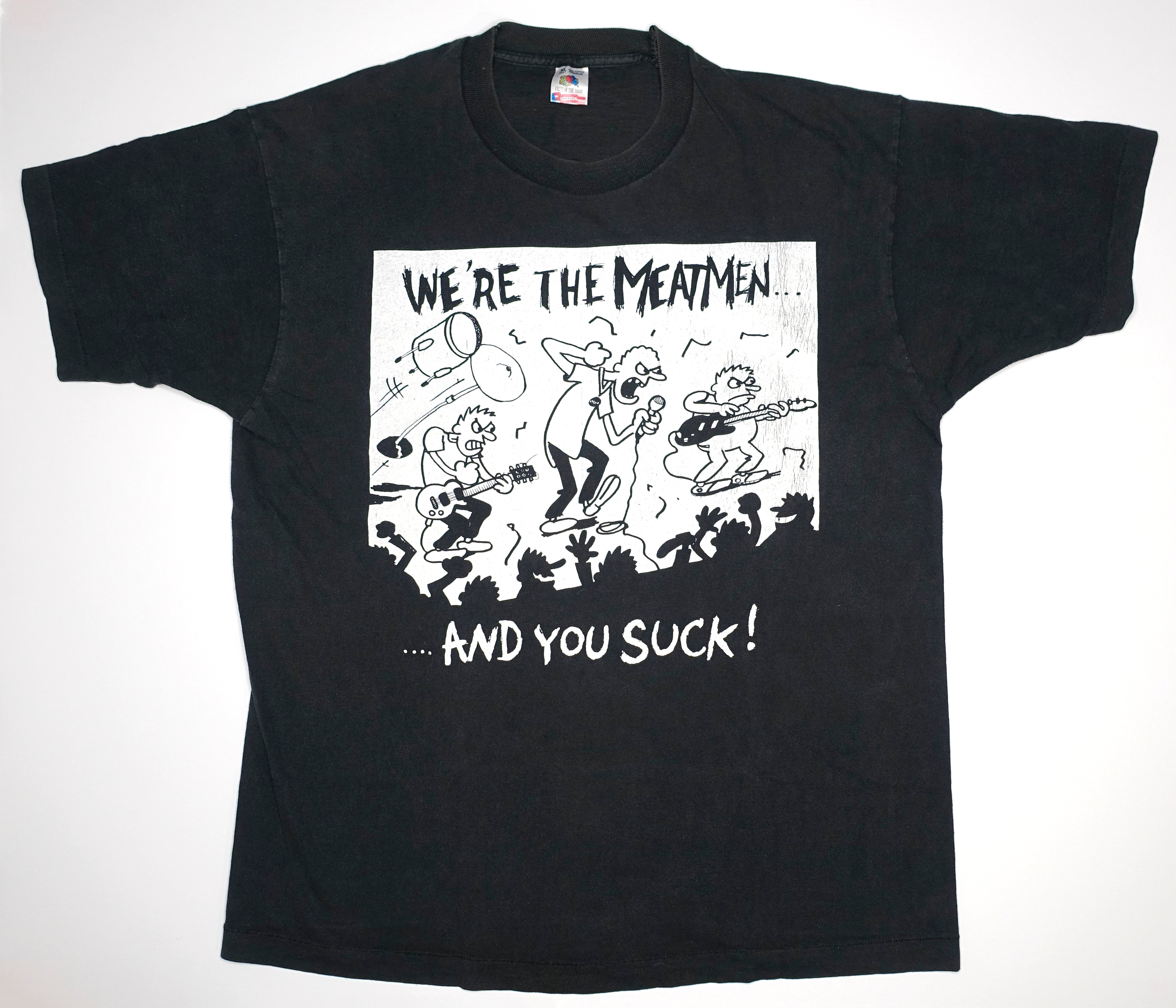 Meatmen - We're The Meatmen And You Suck 90's Tour Shirt Size XL