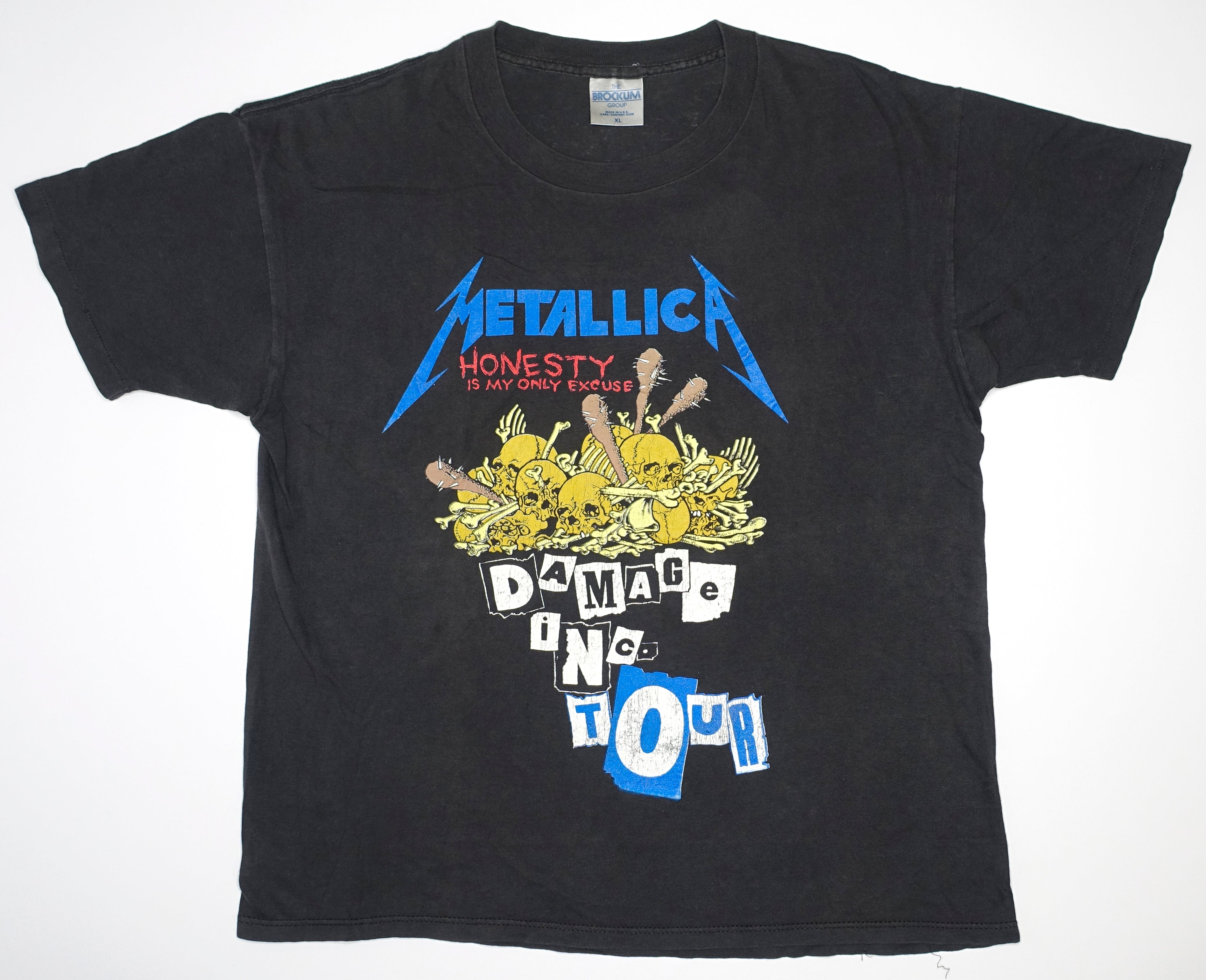 Metallica - Damage Inc. (Reverse Mis-press) 1994 Tour Shirt Size XL (Pushead Design)