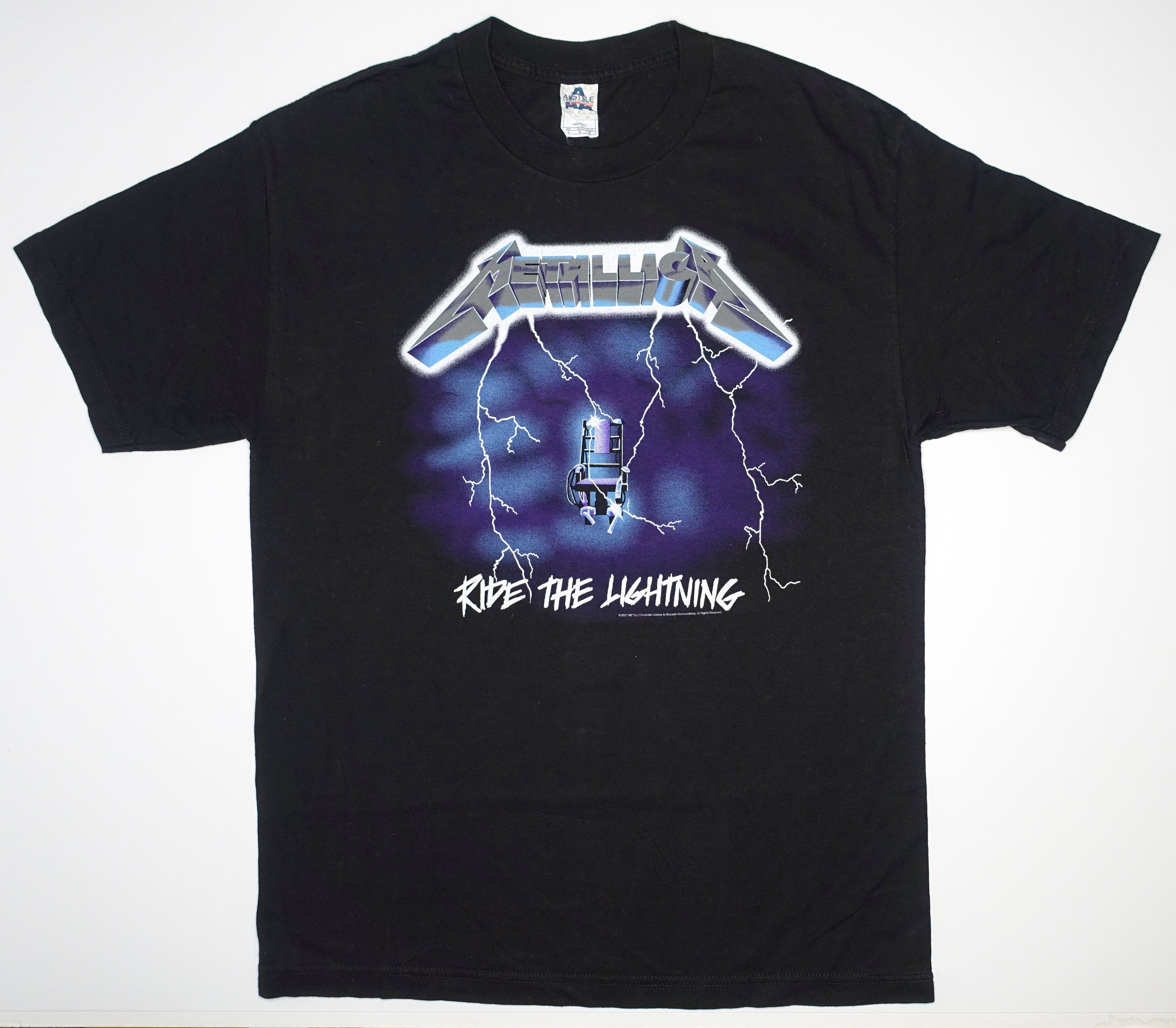 Metallica - Ride The Lightning 2007 Issue Tour Shirt Size Large