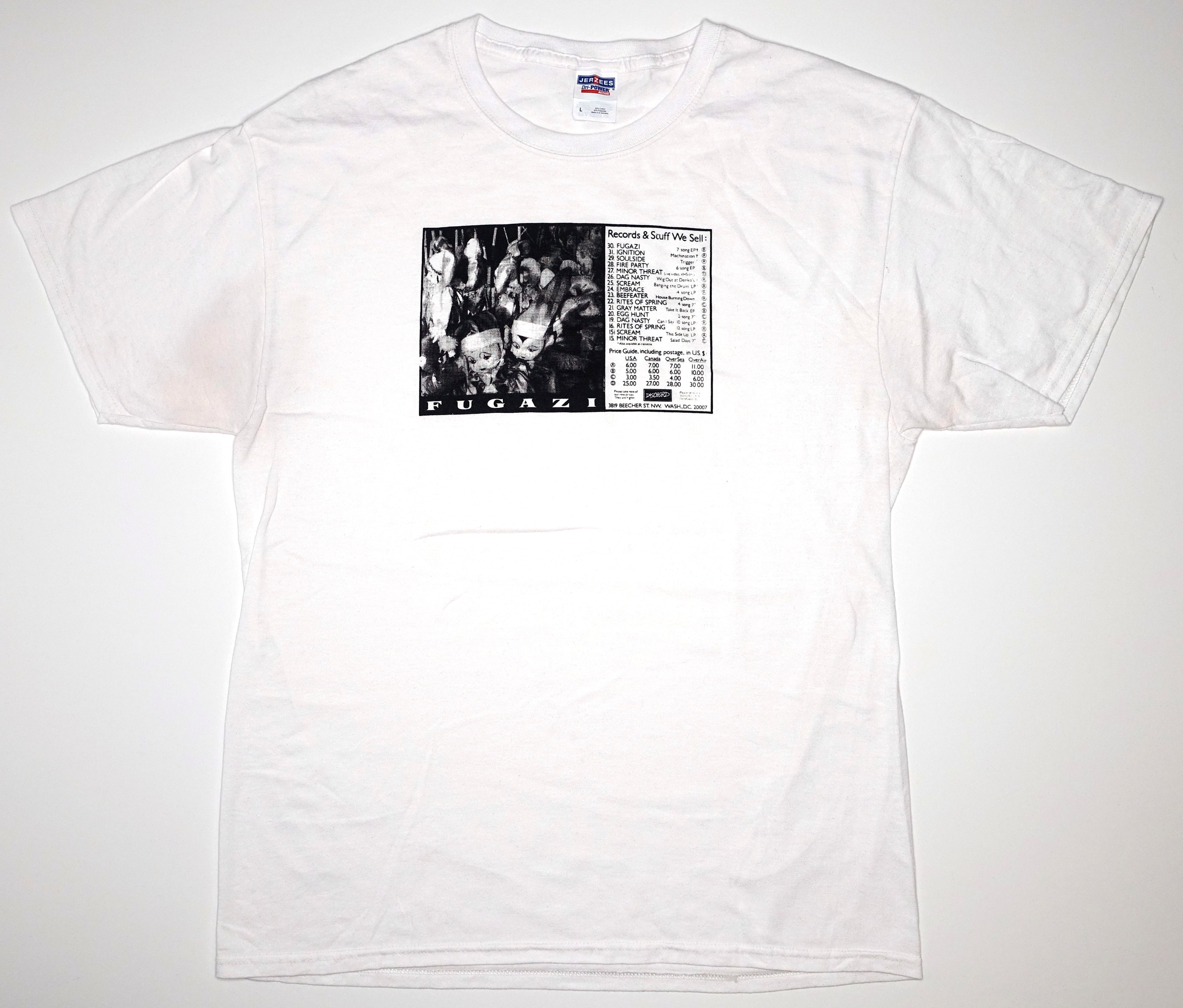 Fugazi - Dischord #30 Advertisement Shirt Size Large (Bootleg by Me)