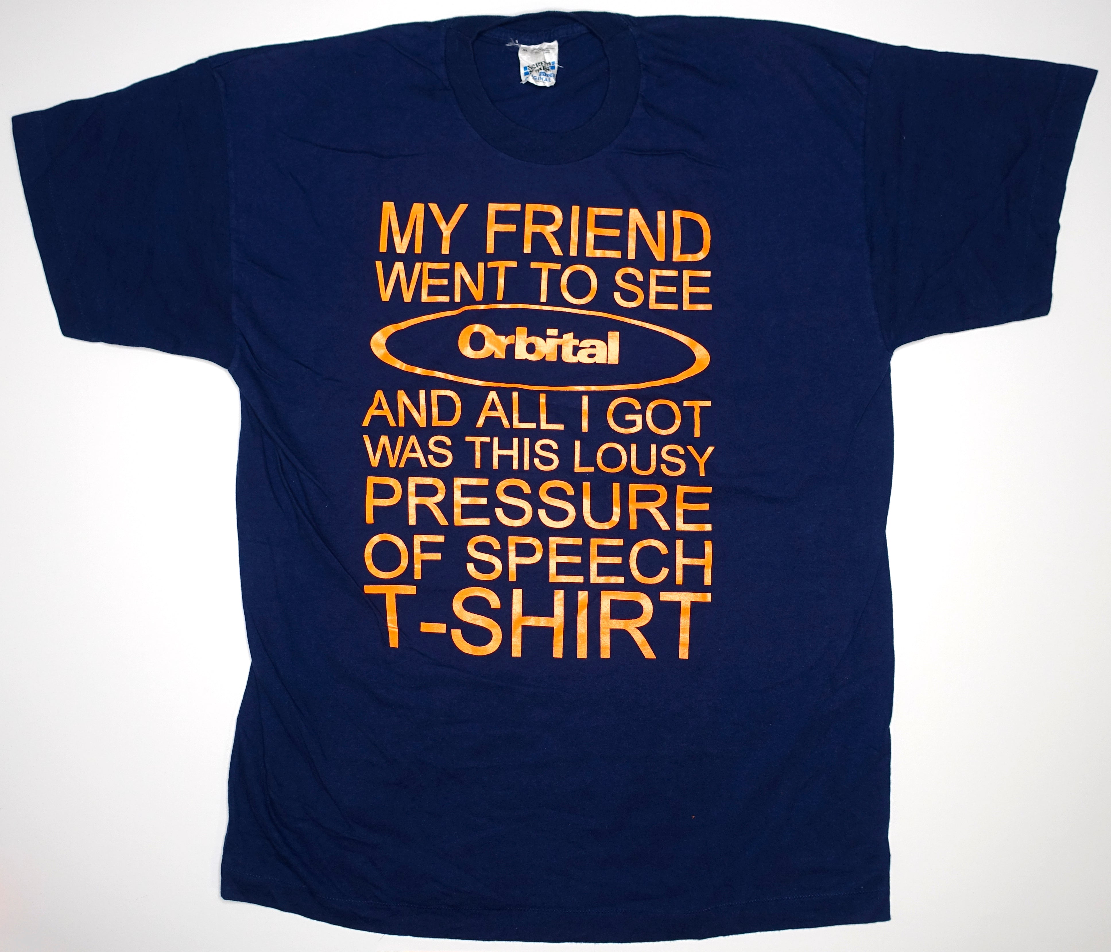 Orbital - Pressure Of Speech 1996 Tour Shirt Size XL