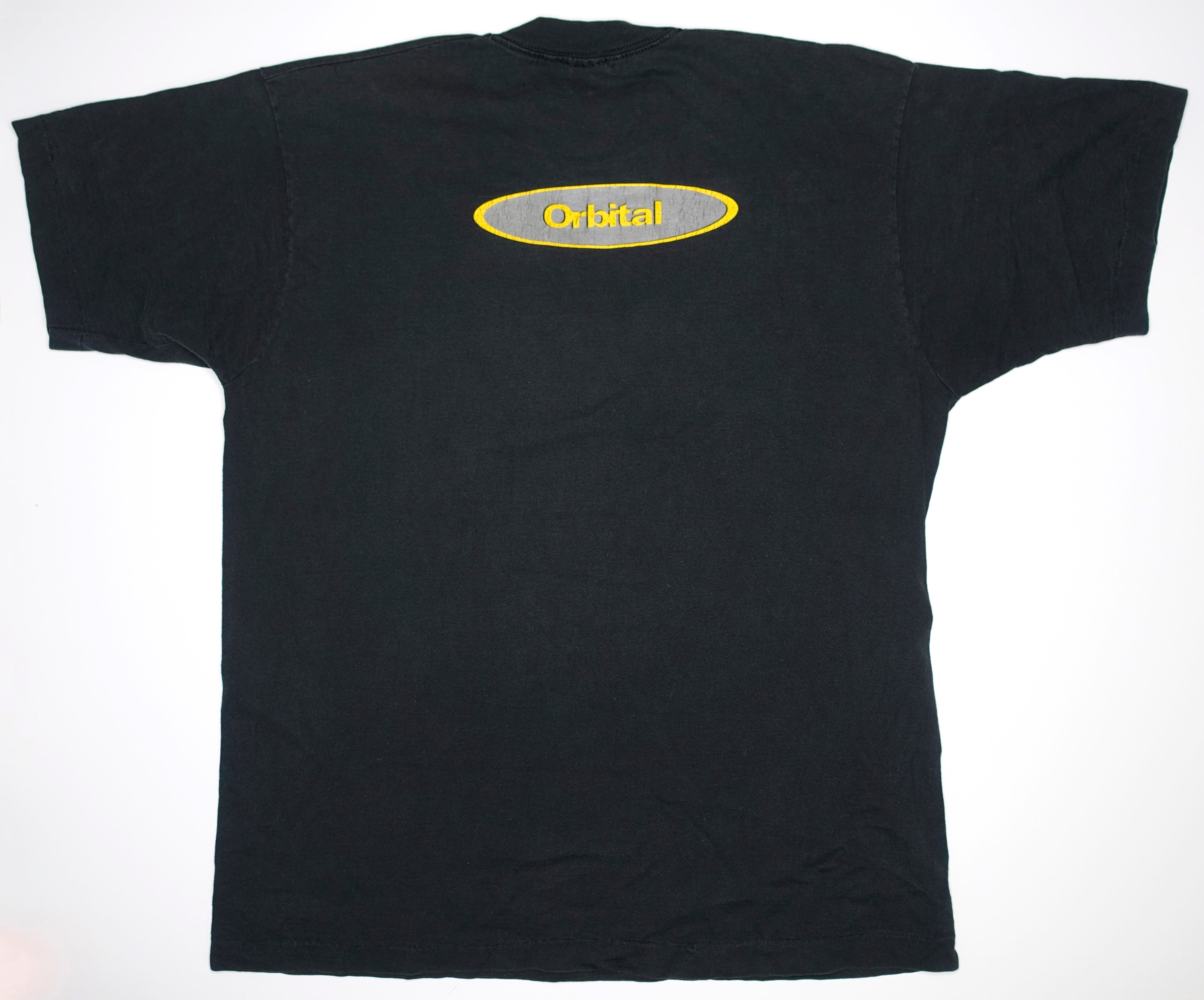 Orbital - Black Scribble 1993 Tour Shirt Size XL