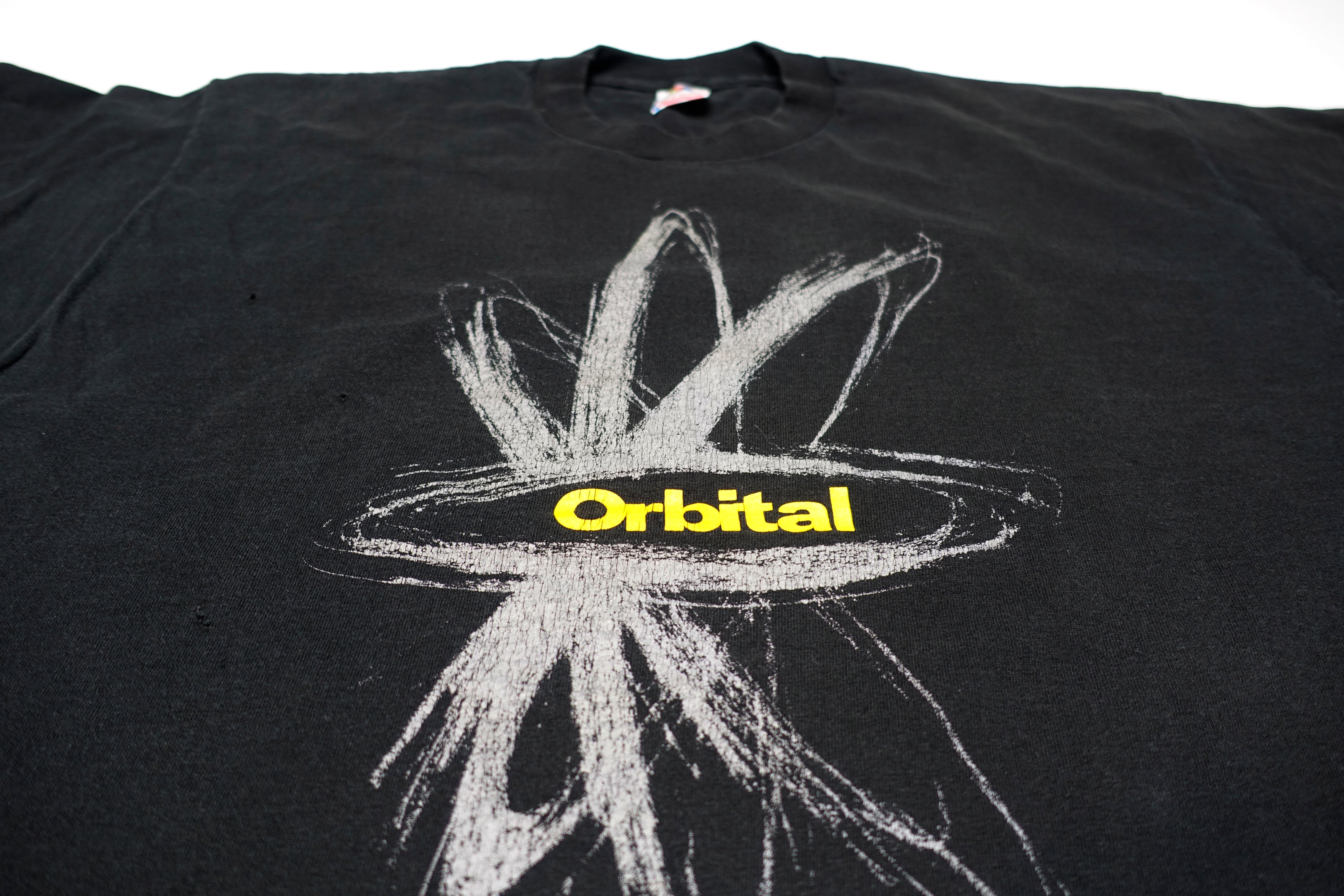 Orbital - Black Scribble 1993 Tour Shirt Size XL