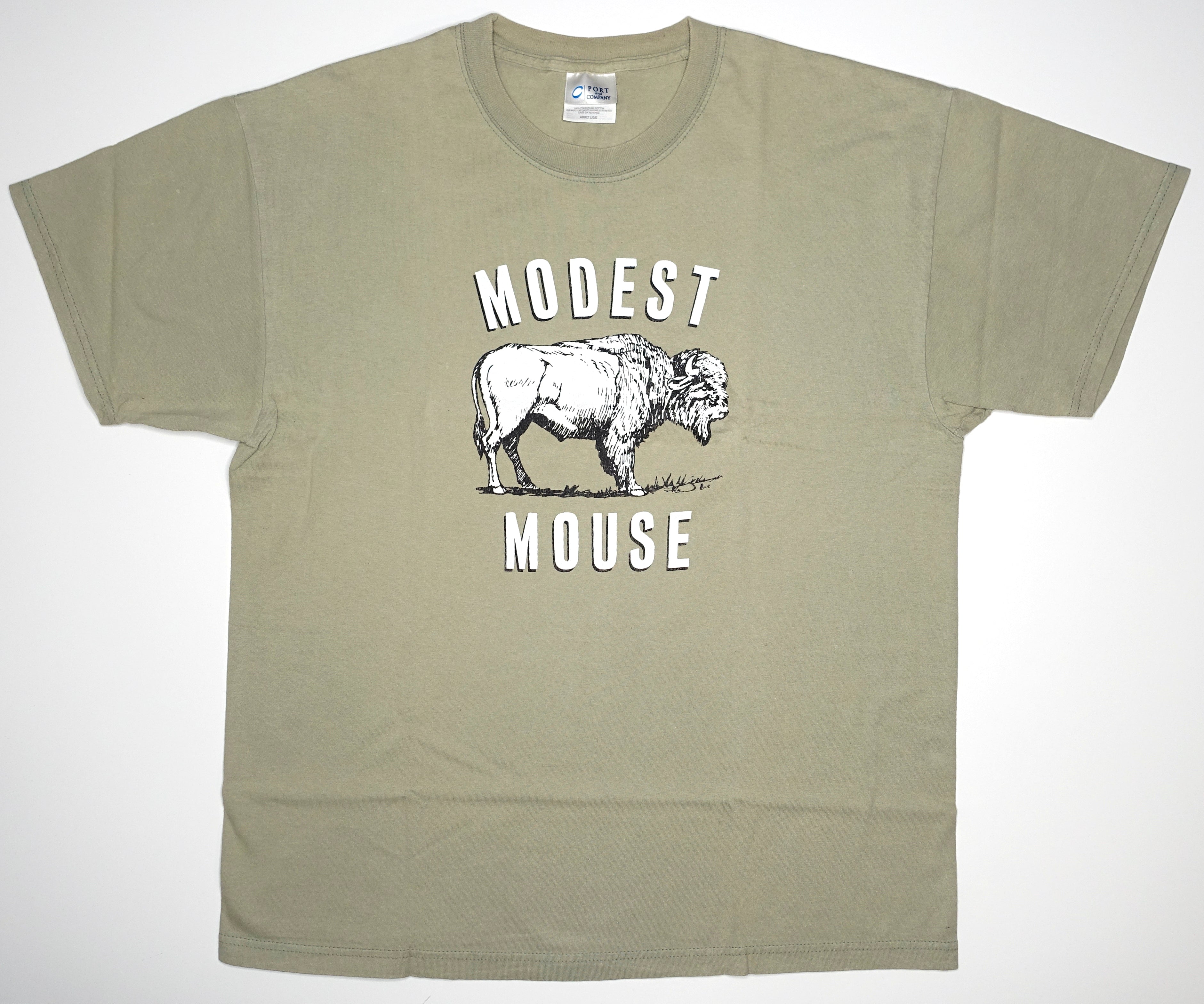 Modest Mouse - 2/C Buffalo 90's Tour Shirt Olive Size Large
