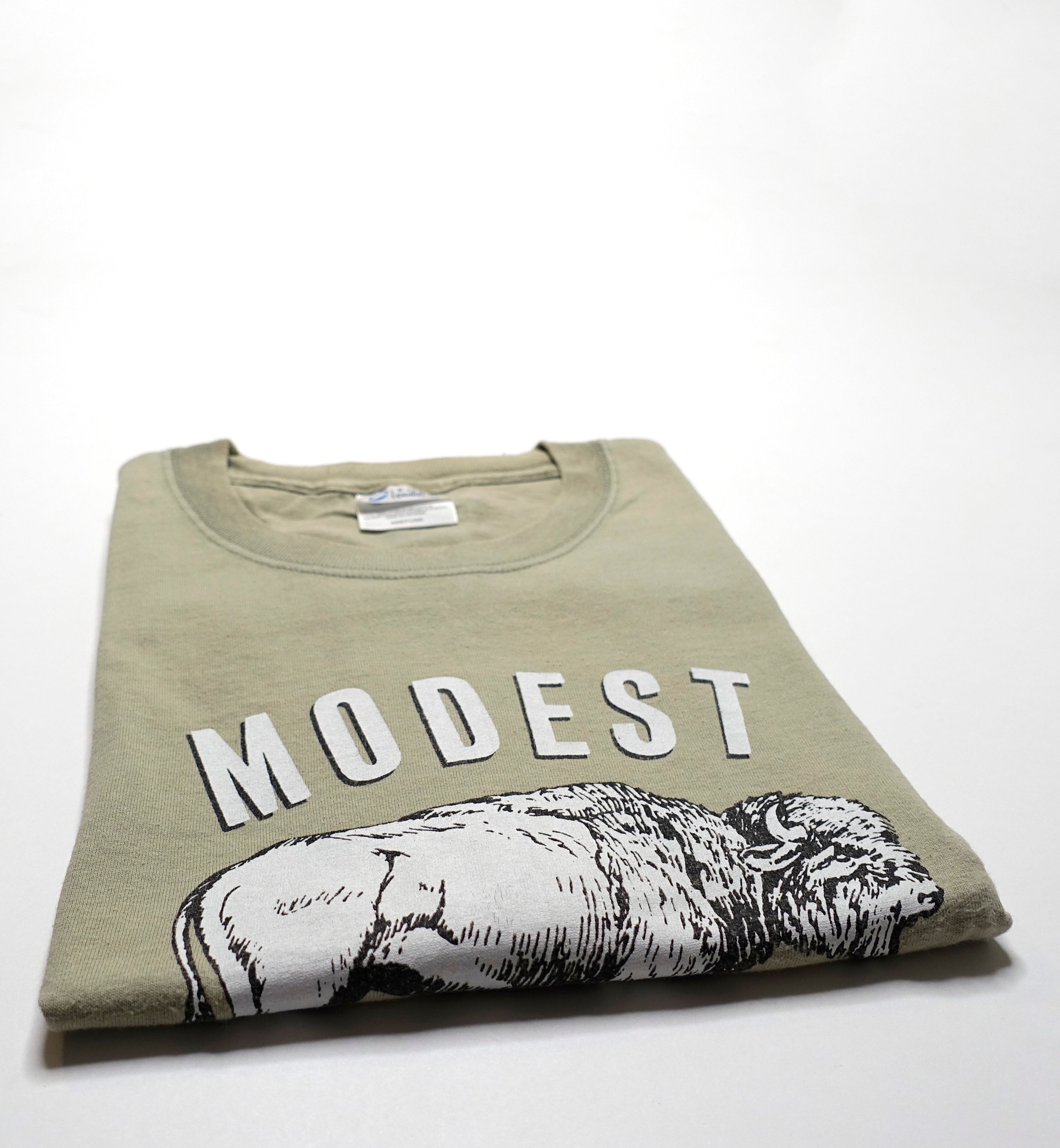Modest Mouse - 2/C Buffalo 90's Tour Shirt Olive Size Large