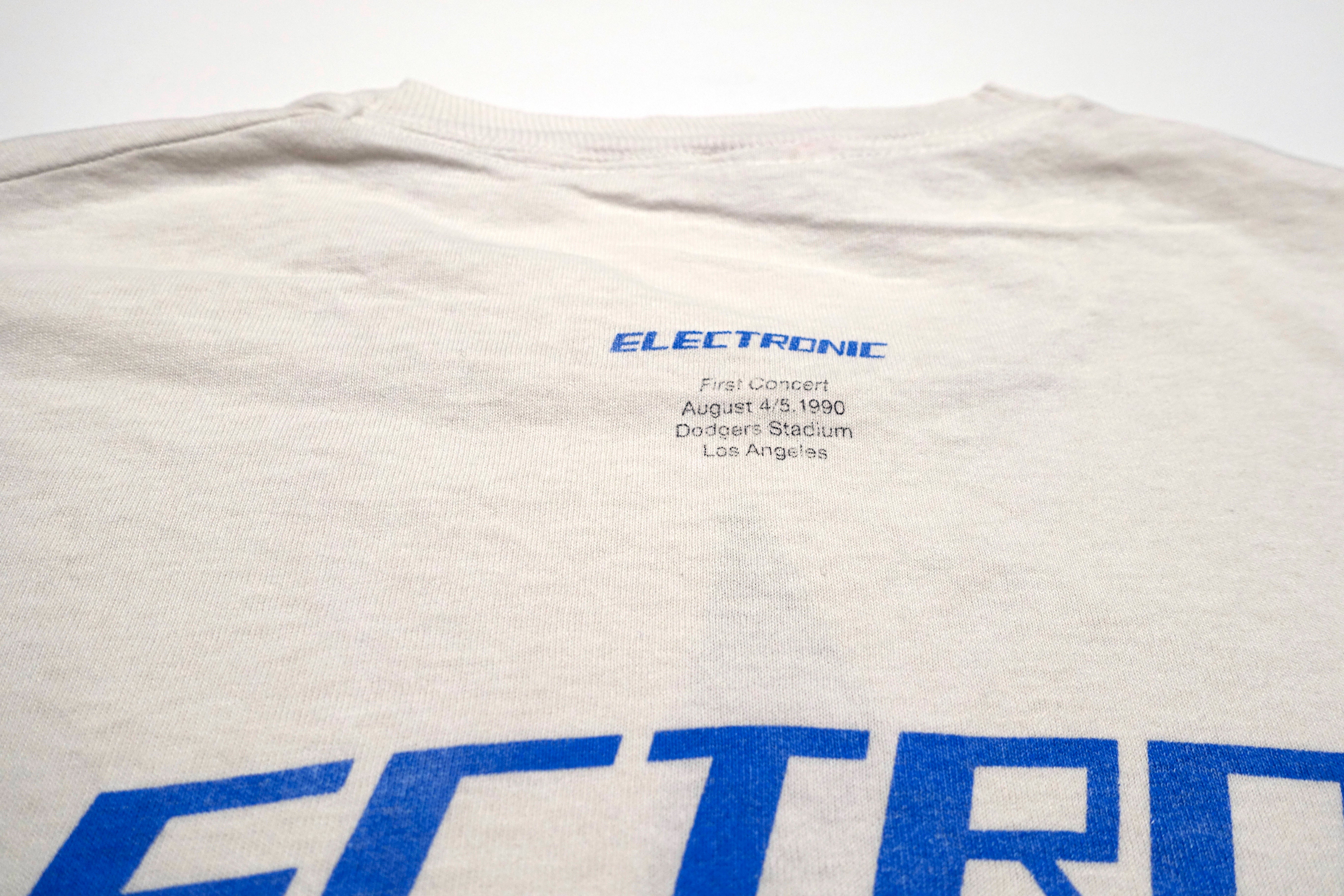 Electronic - First Show @ Dodger Stadium 1990 Tour Shirt Size XL