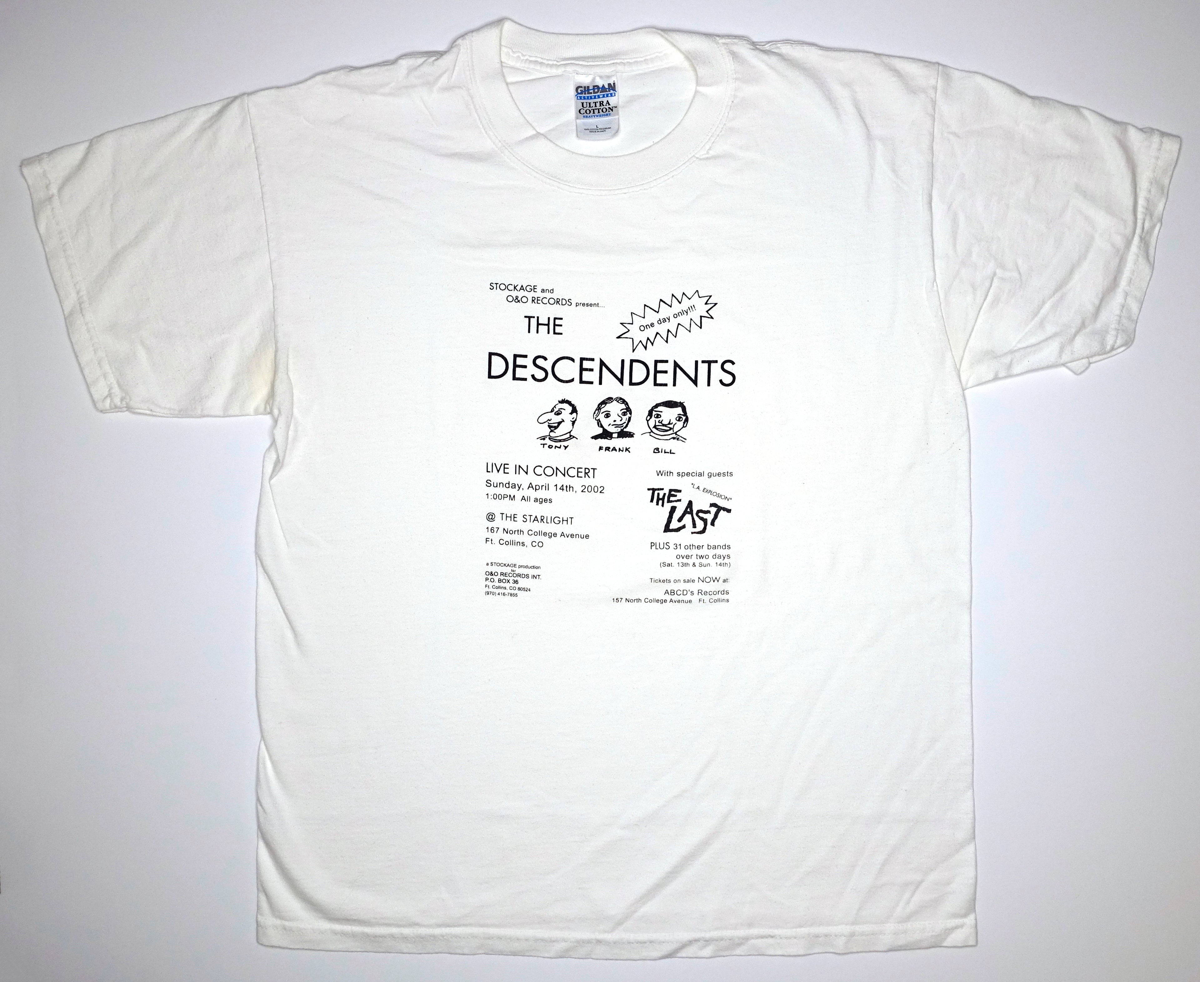 Descendents - Stockage 2002 Tour Shirt Size Large