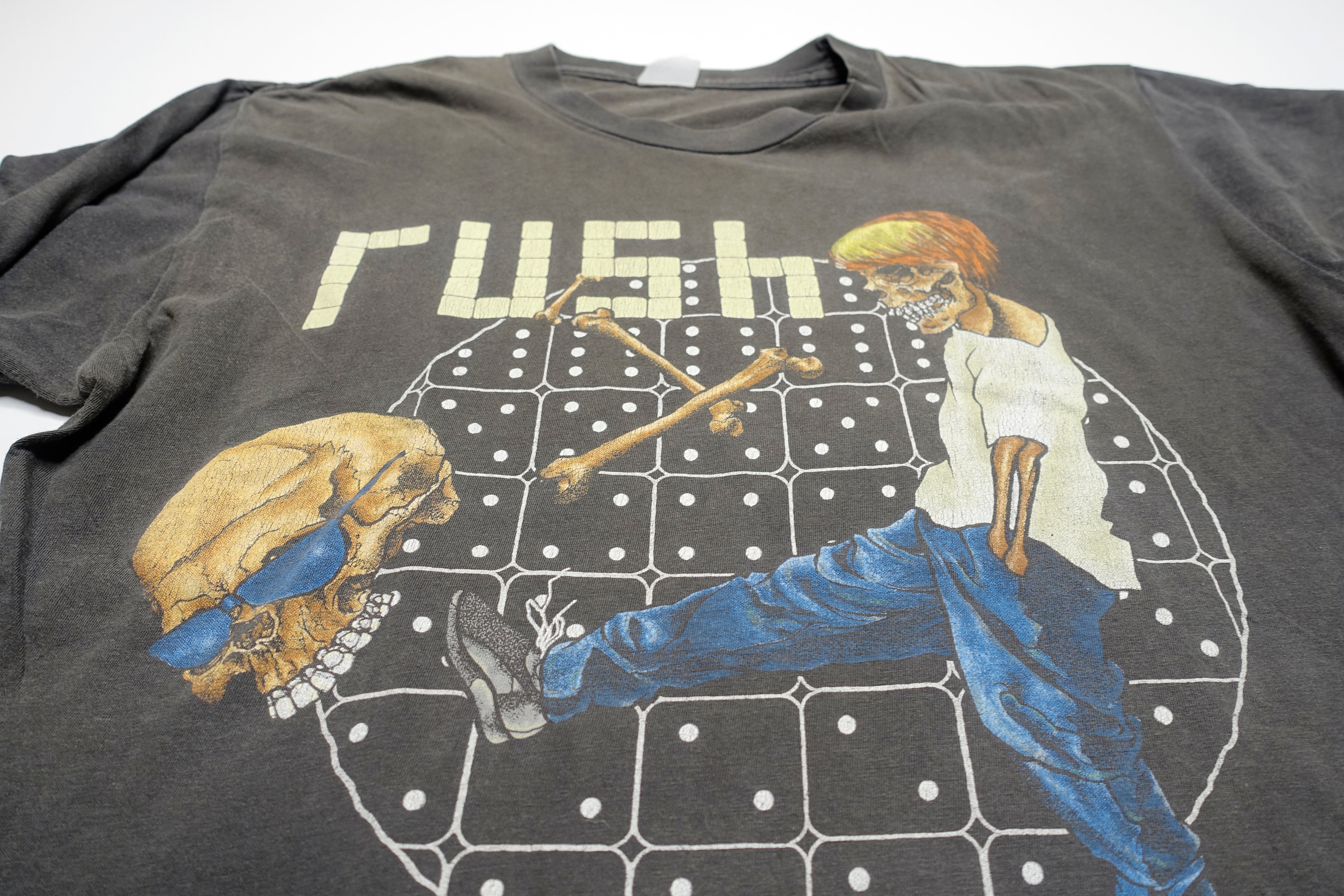 Rush - Roll The Bones 1991 European Tour Shirt Size XL (Pushead Design