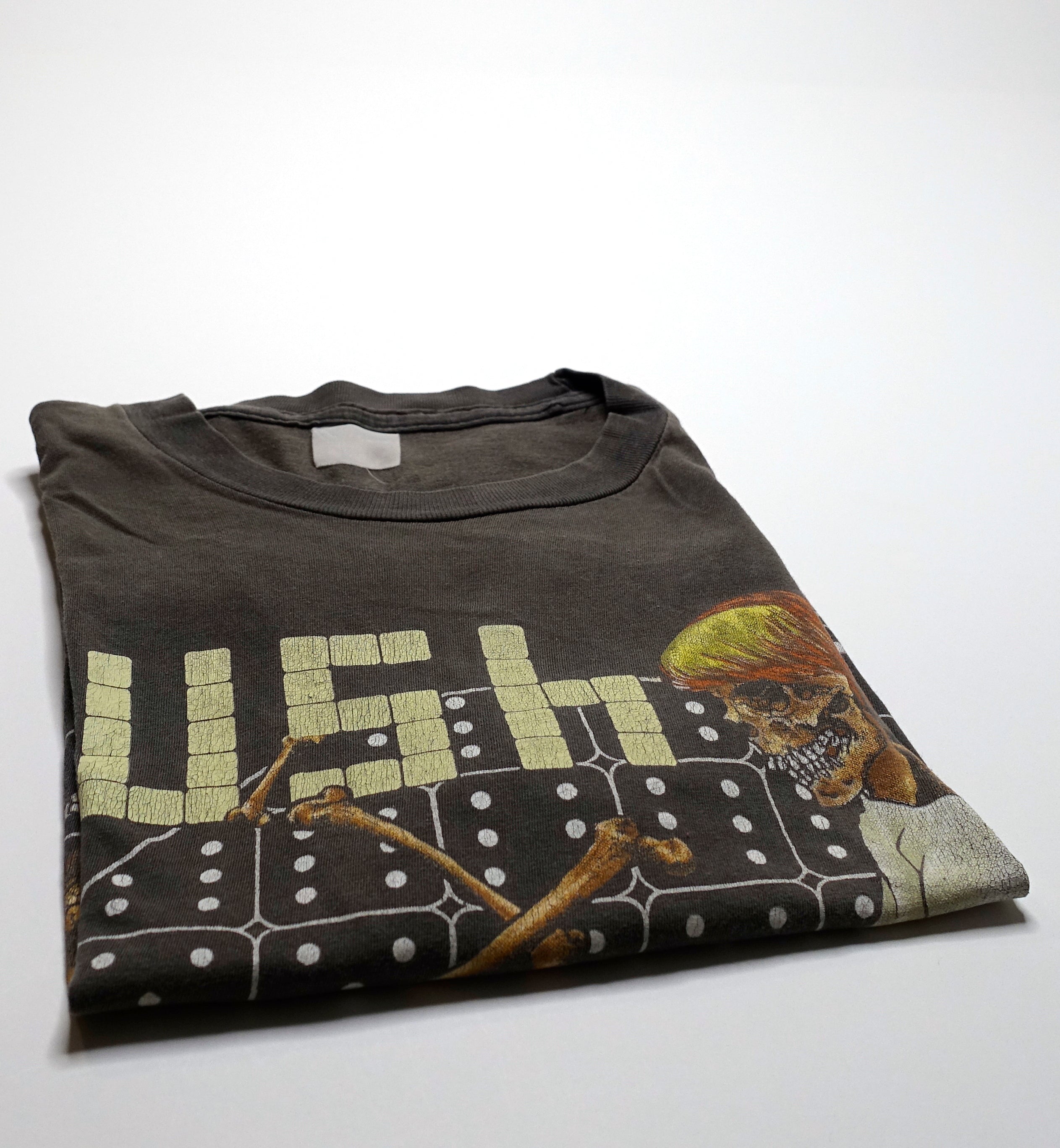 Rush - Roll The Bones 1991 European Tour Shirt Size XL (Pushead Design)