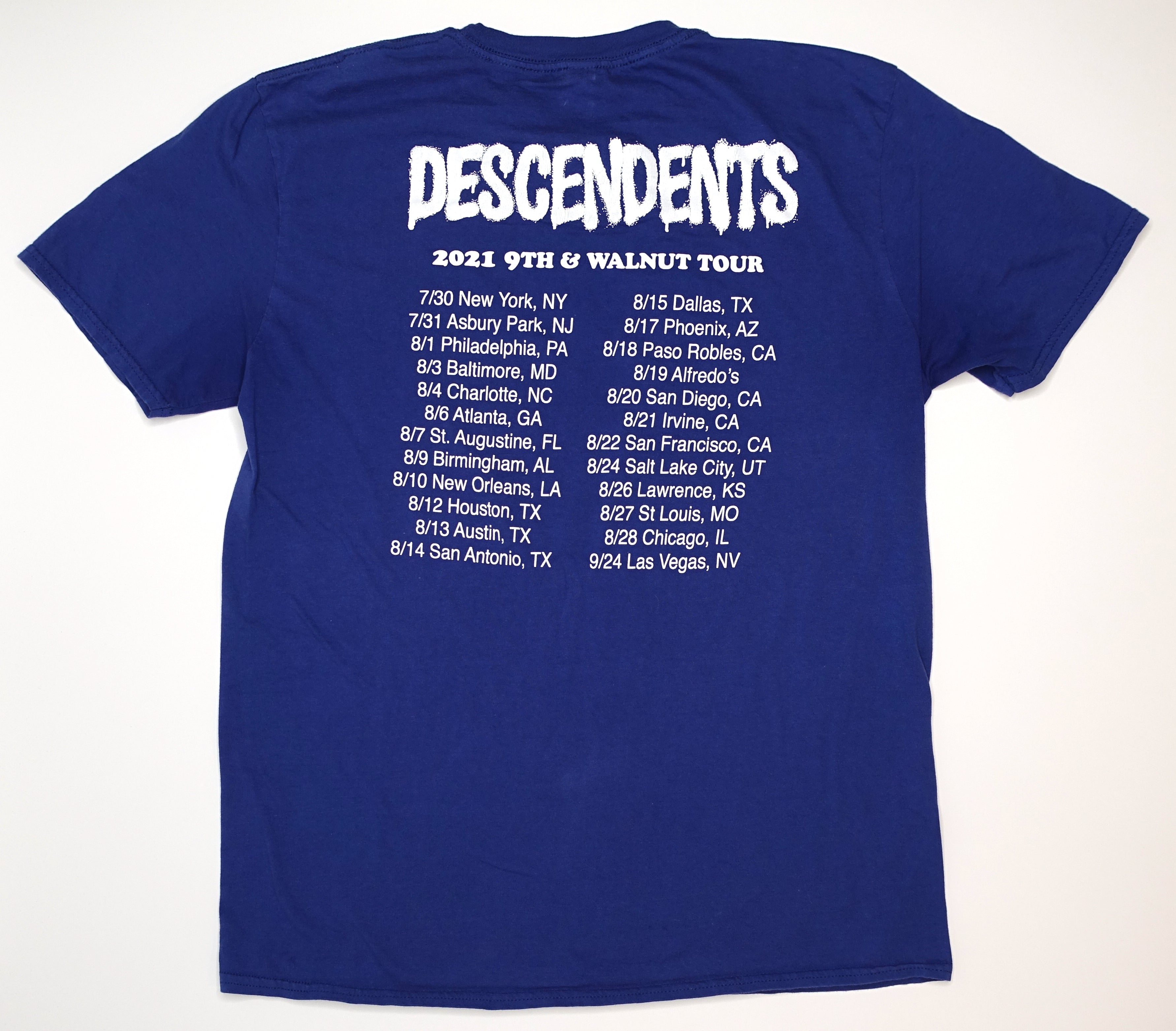 Descendents - 9th And Walnut 2021 Tour Shirt Size Large