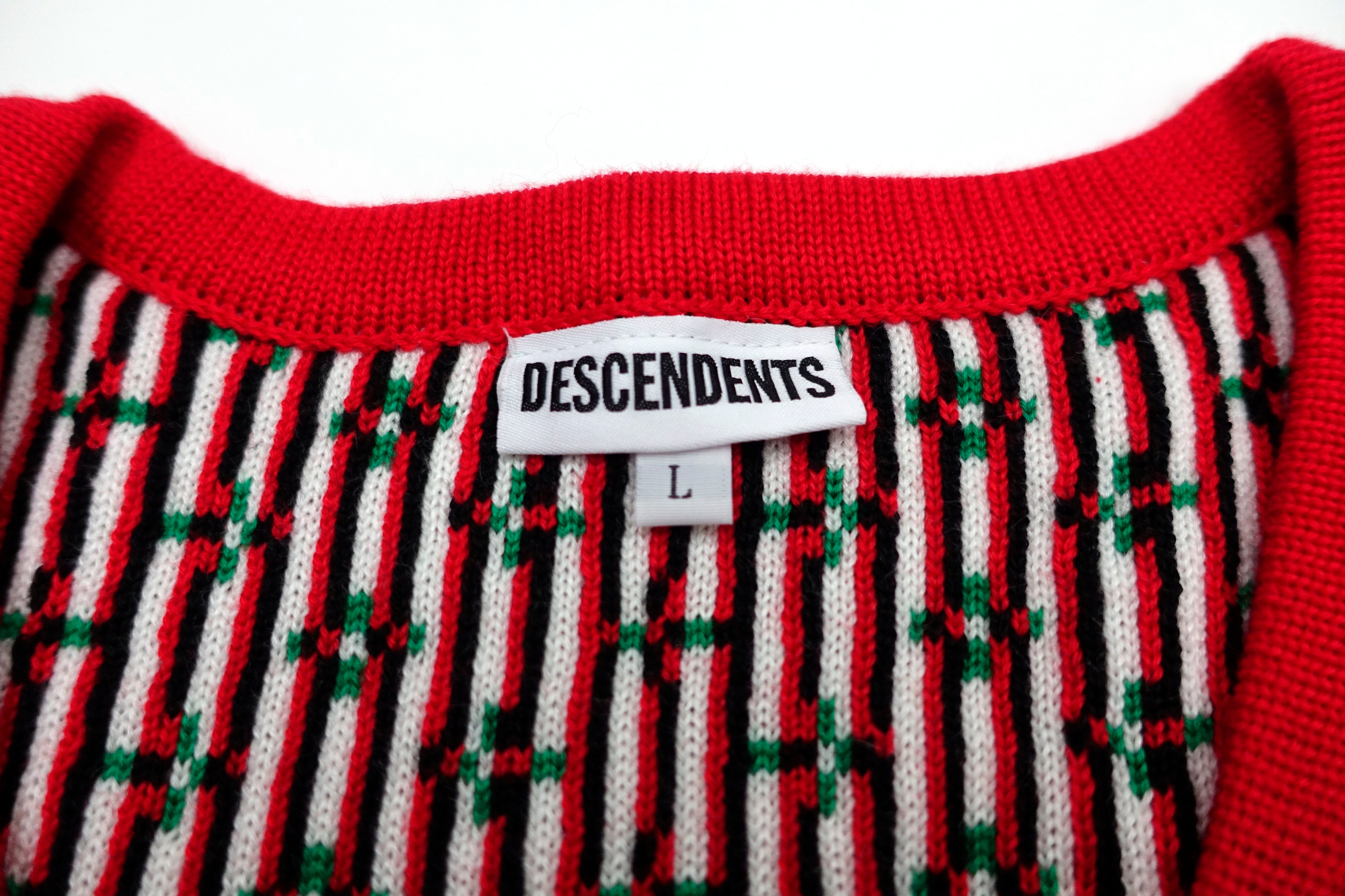 Descendents - Holiday Knit Cardigan 2018 Sweater Size Large